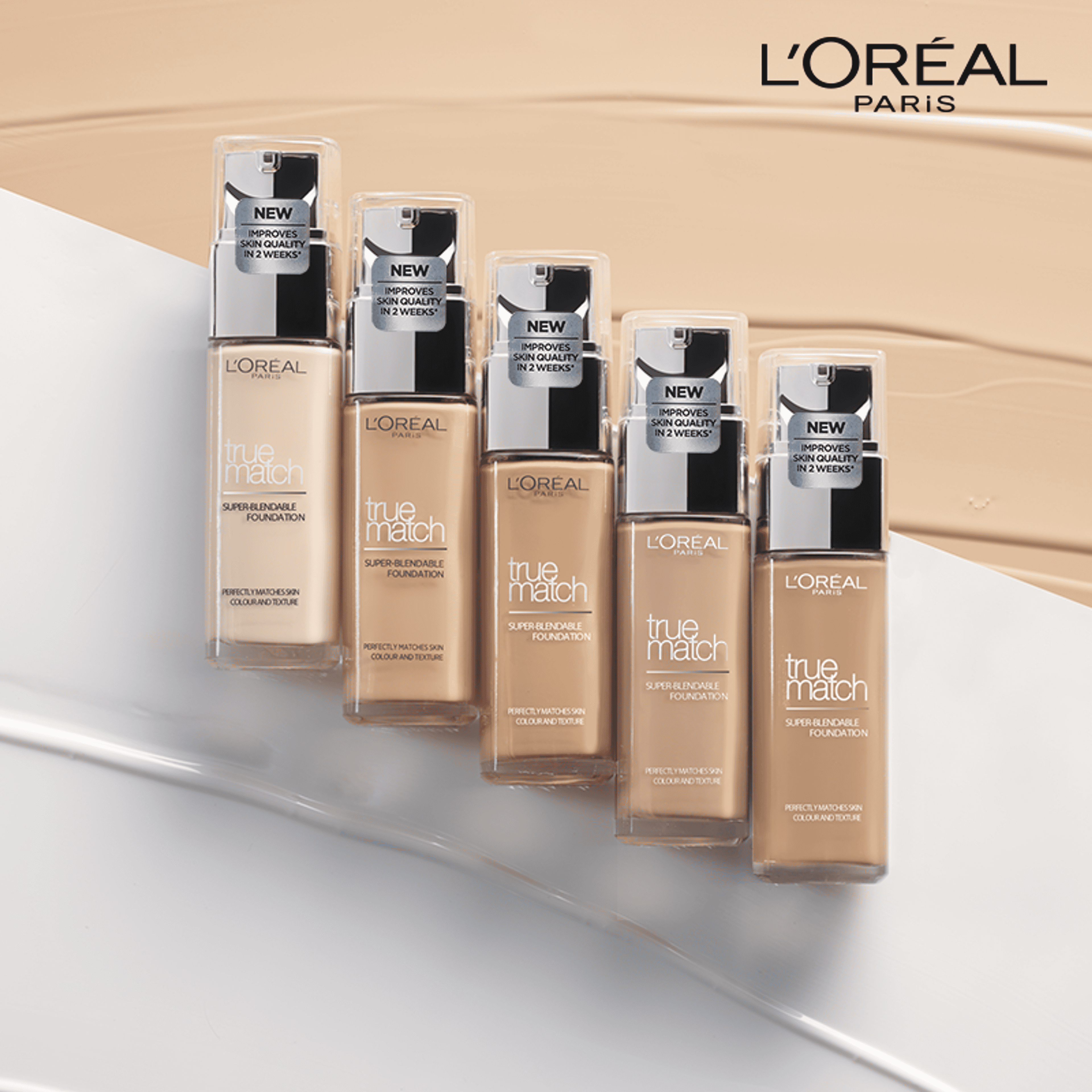 LOreal Paris True Match Liquid Foundation - 3D/3W Golden Beige - Product Main Image