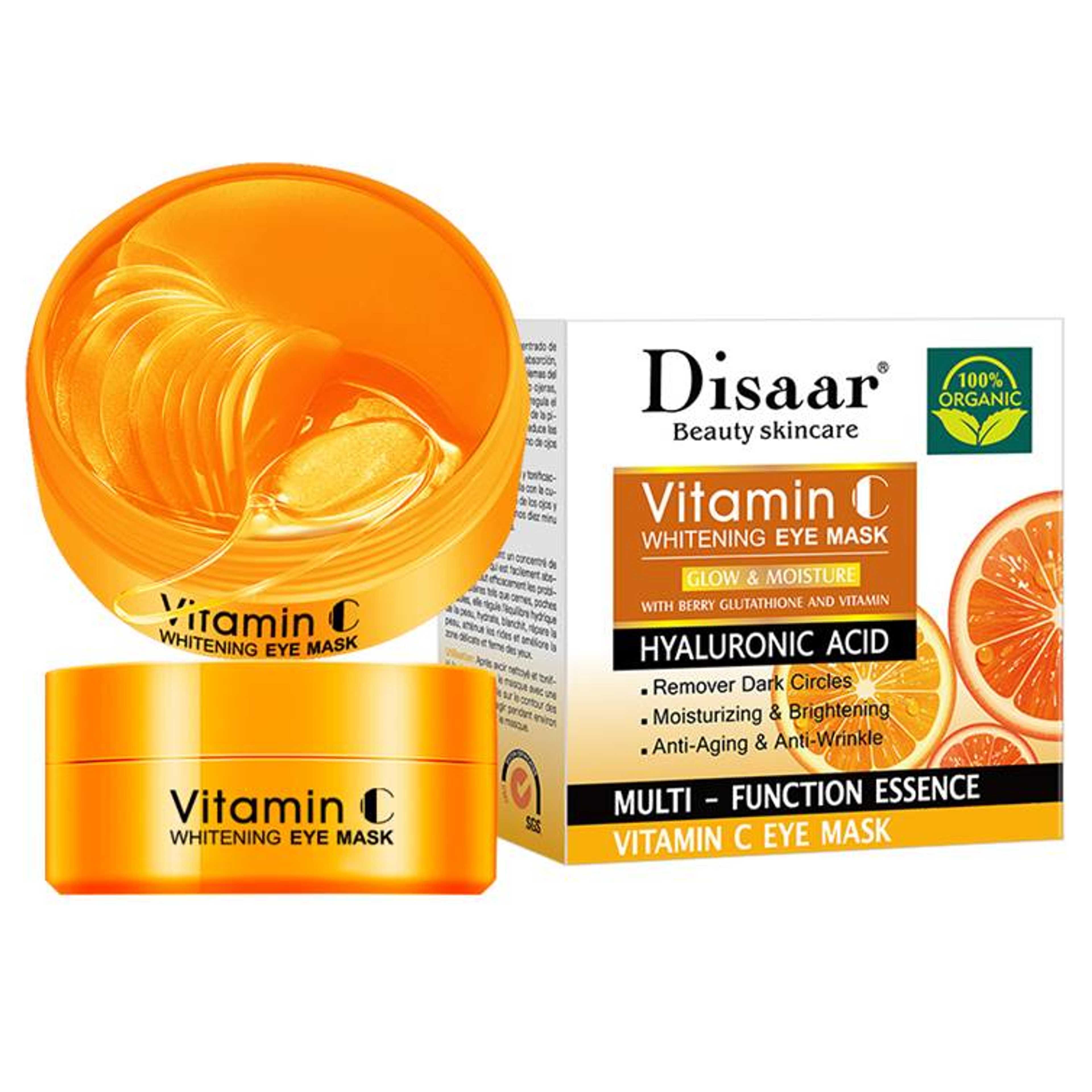 Disaar Vitamin C Eye Mask  Remove Dark Circles Fine Lines Eye Mask Anti-Aging Wrinkles Beauty  - Product Main Image