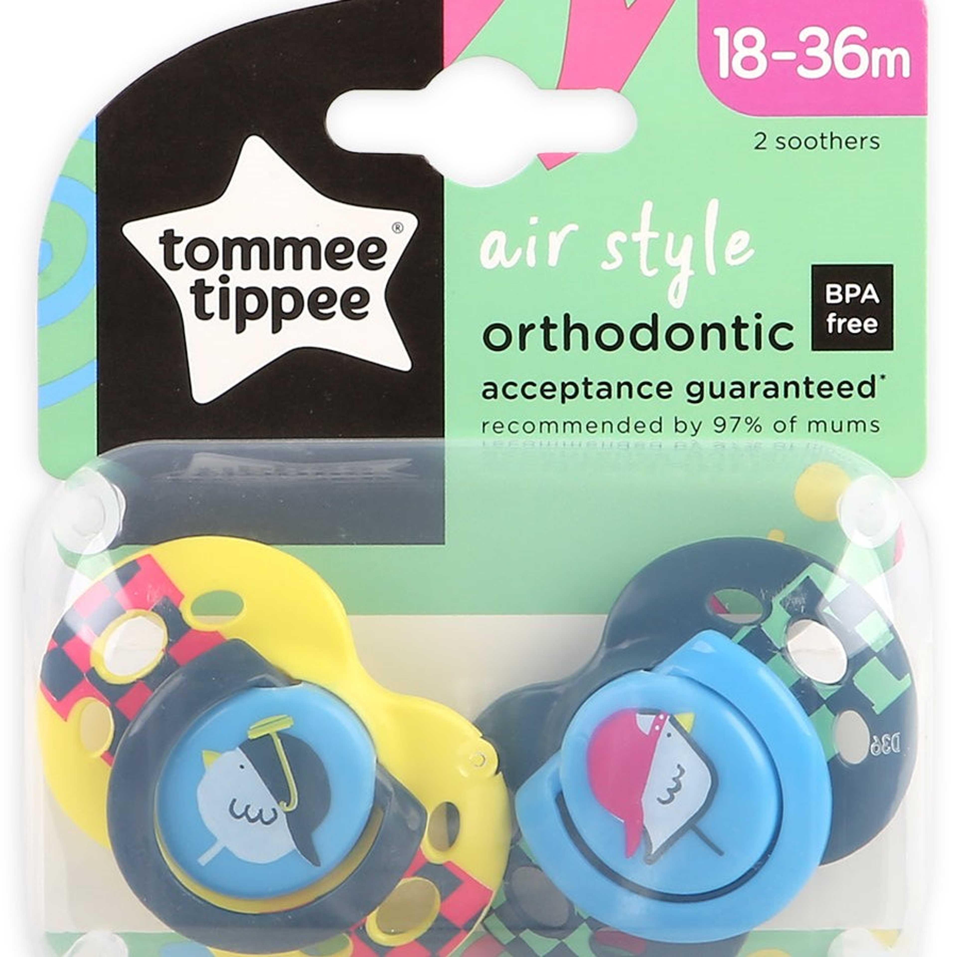 18-36M Air Soother 2-PK Tommee Tippee 433403