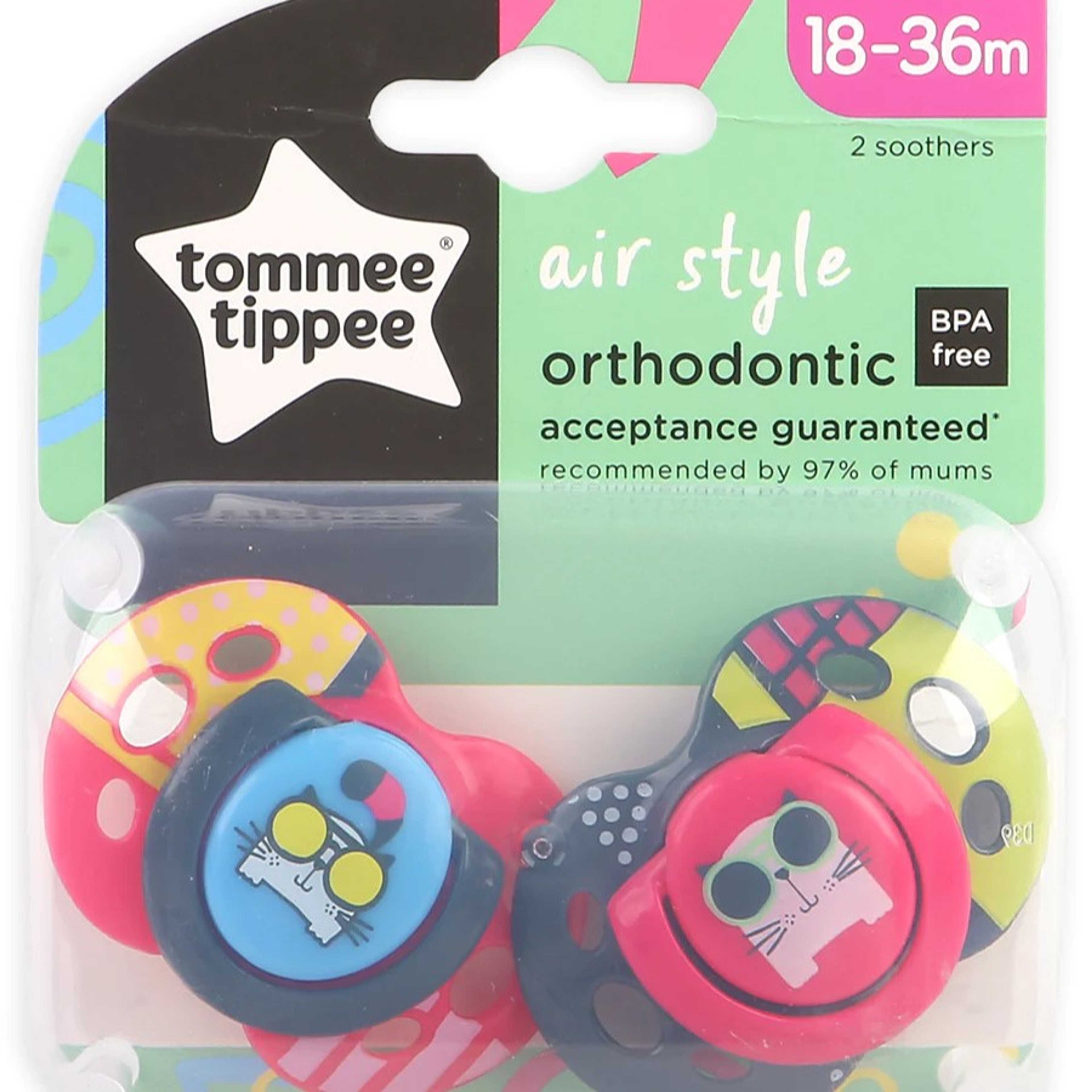 18-36M Air Soother 2-PK Tommee Tippee 433403