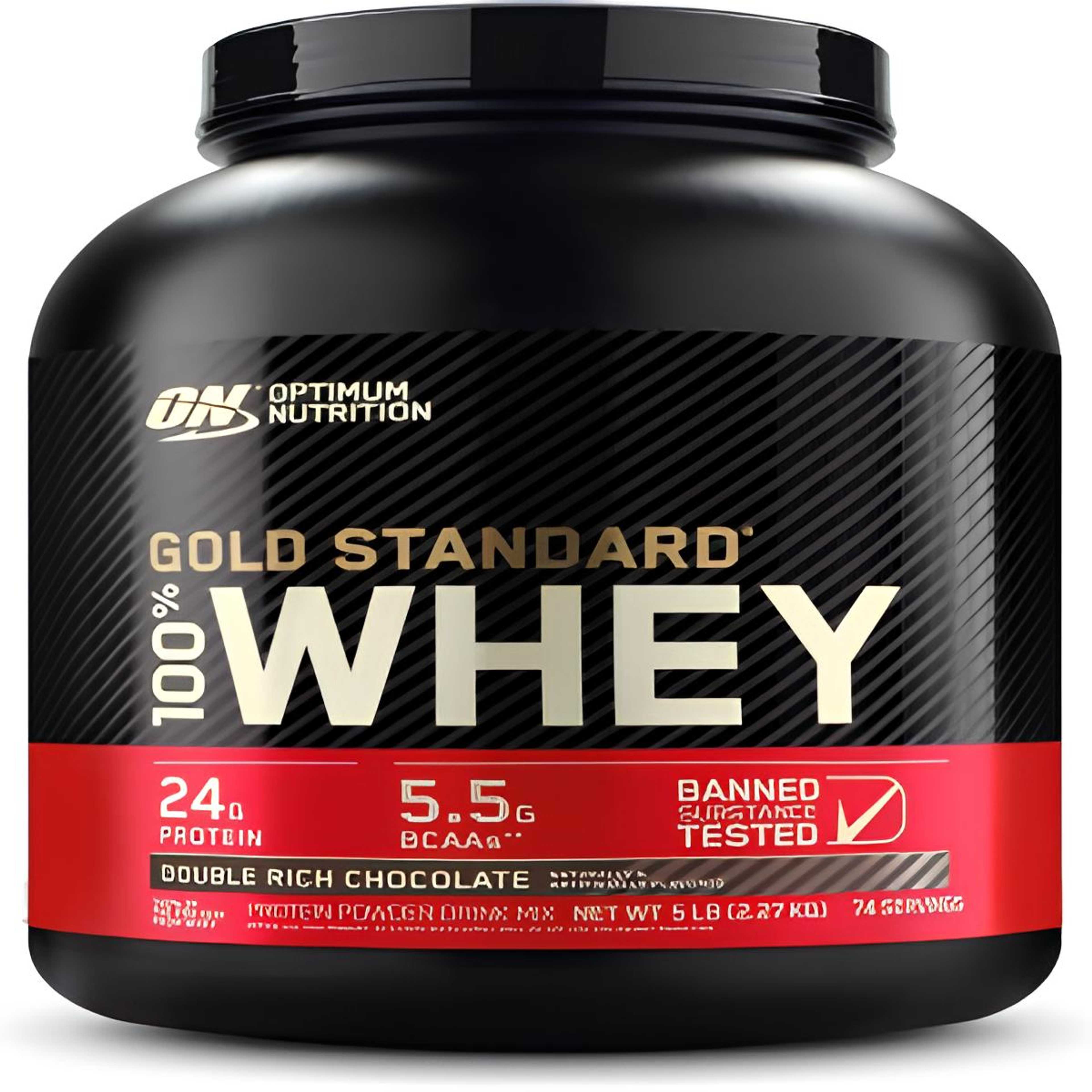 Gold Standard 100% Whey Protein Powder 5 Lbs Double Rich Chocolate