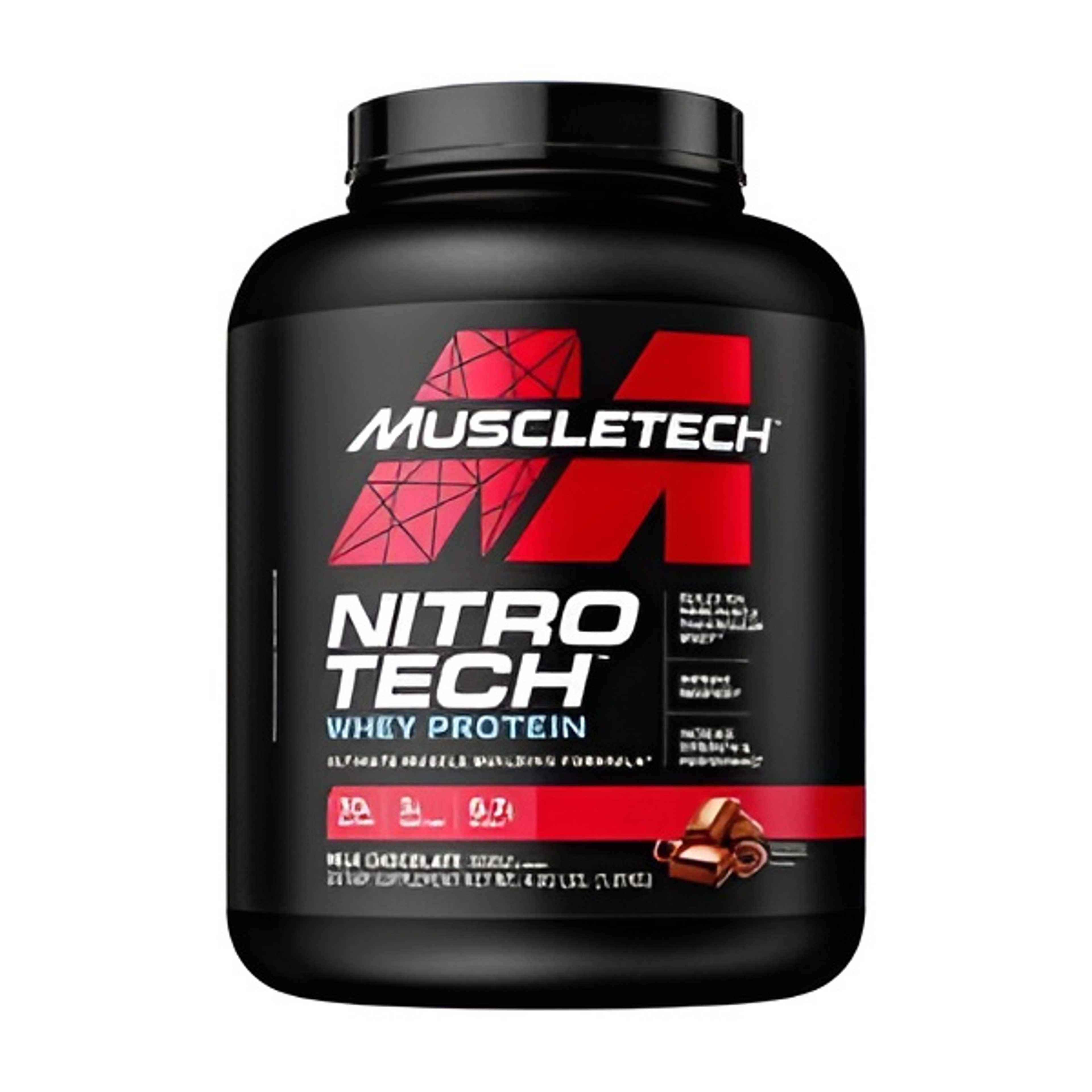 Nitrotech Whey Isolate Lean Muscle Builder 4lbs - Milk Chocolate