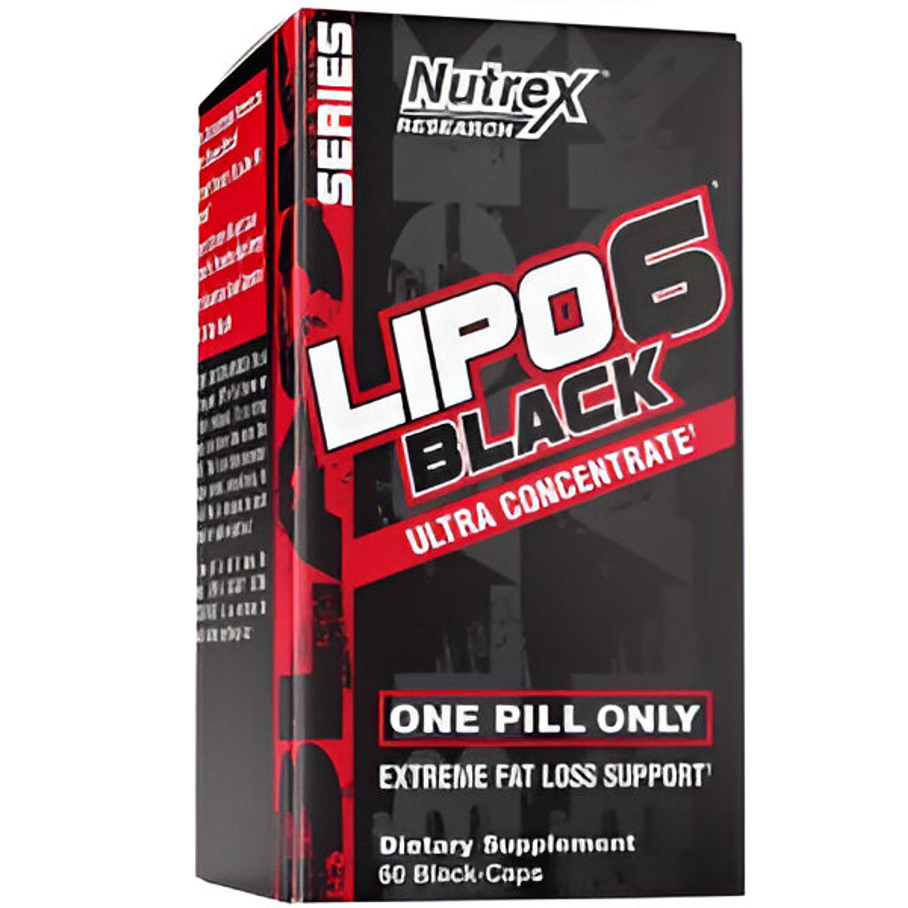 Nutrex Research Lipo 6 Black Ultra Concentrate Thermogenic Energizing Fat Burner Supplement