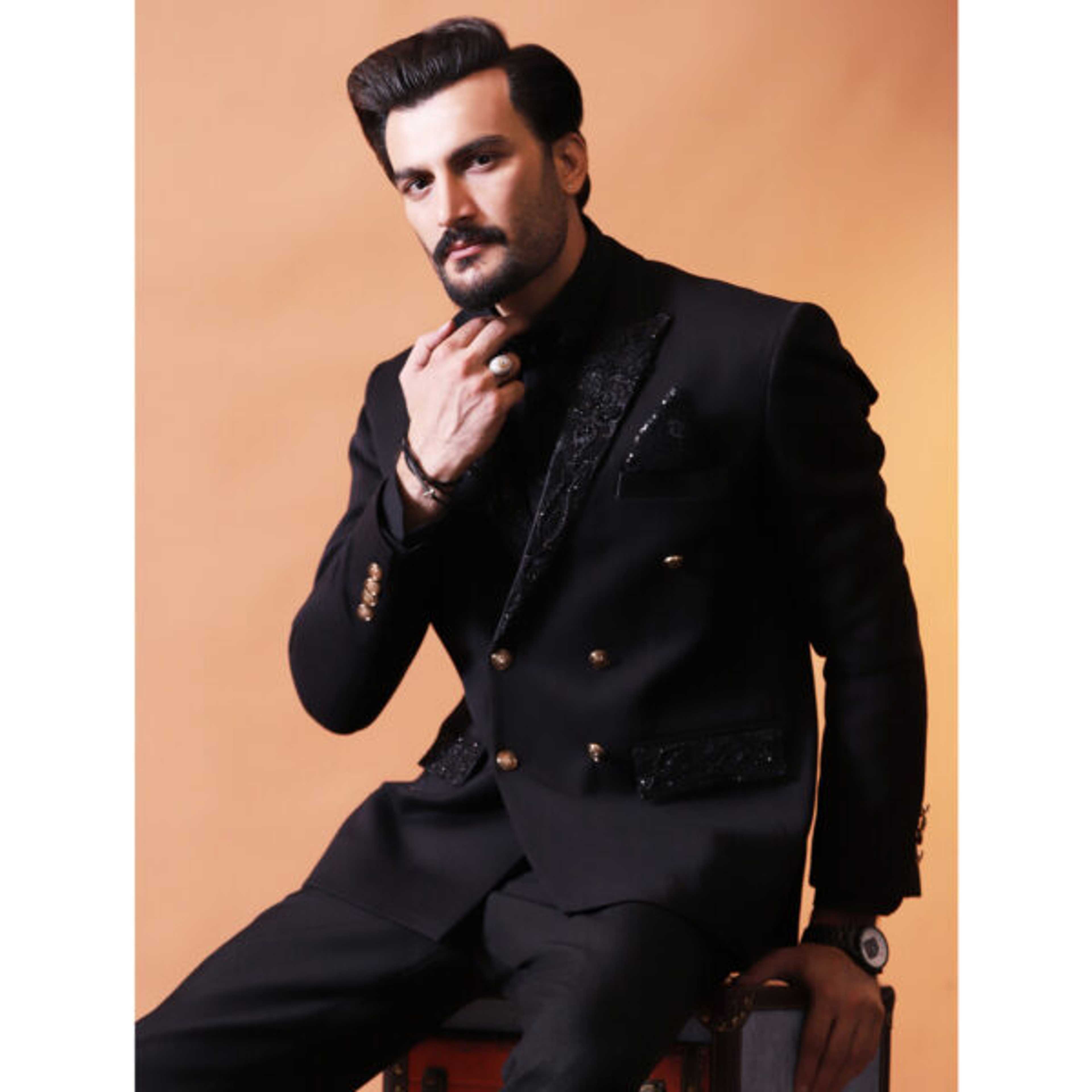 Double Breasted Bespoke Suit for Men - Product Main Image