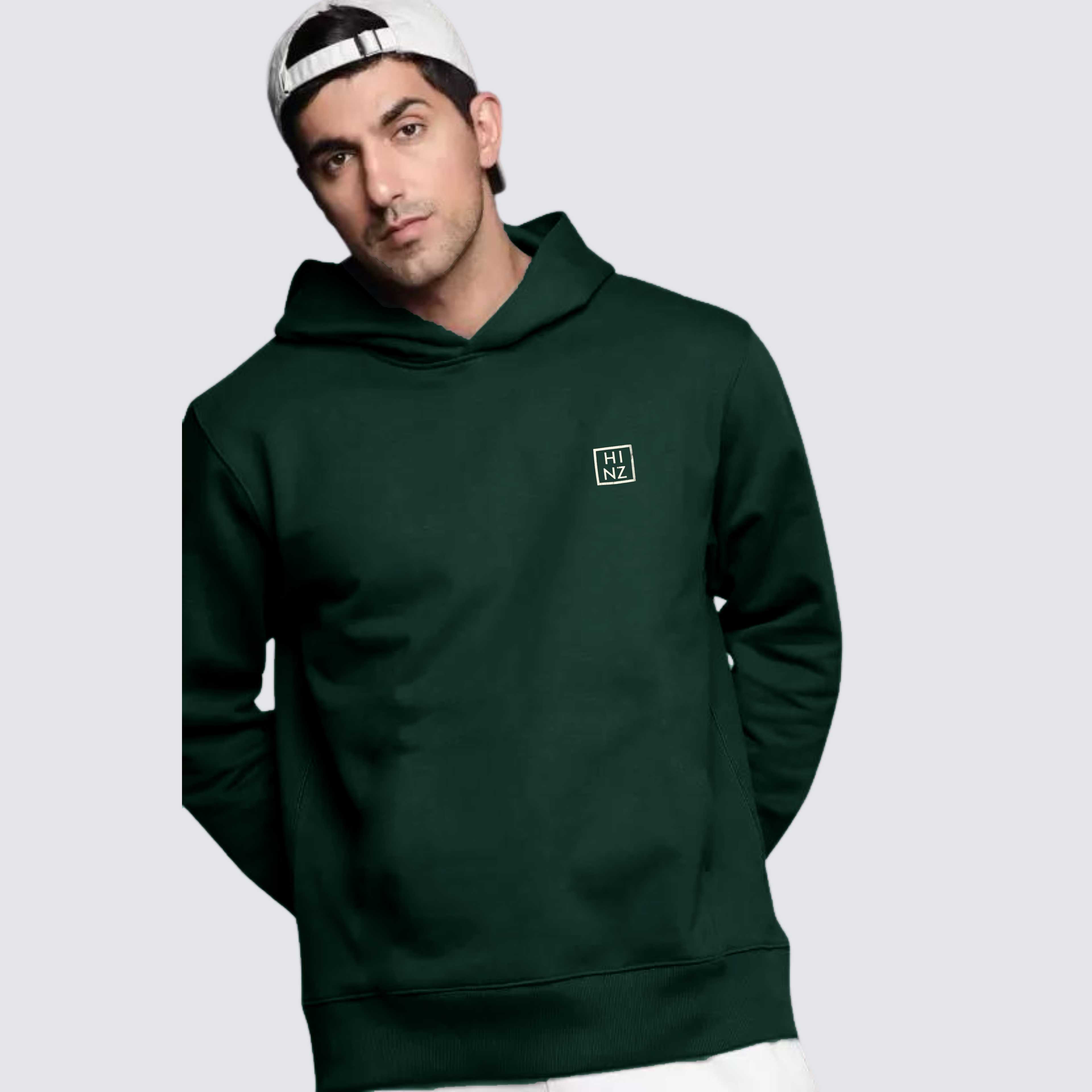 UNISEX FLEECE HOODIE GREEN (L & XL Size) - Product Main Image