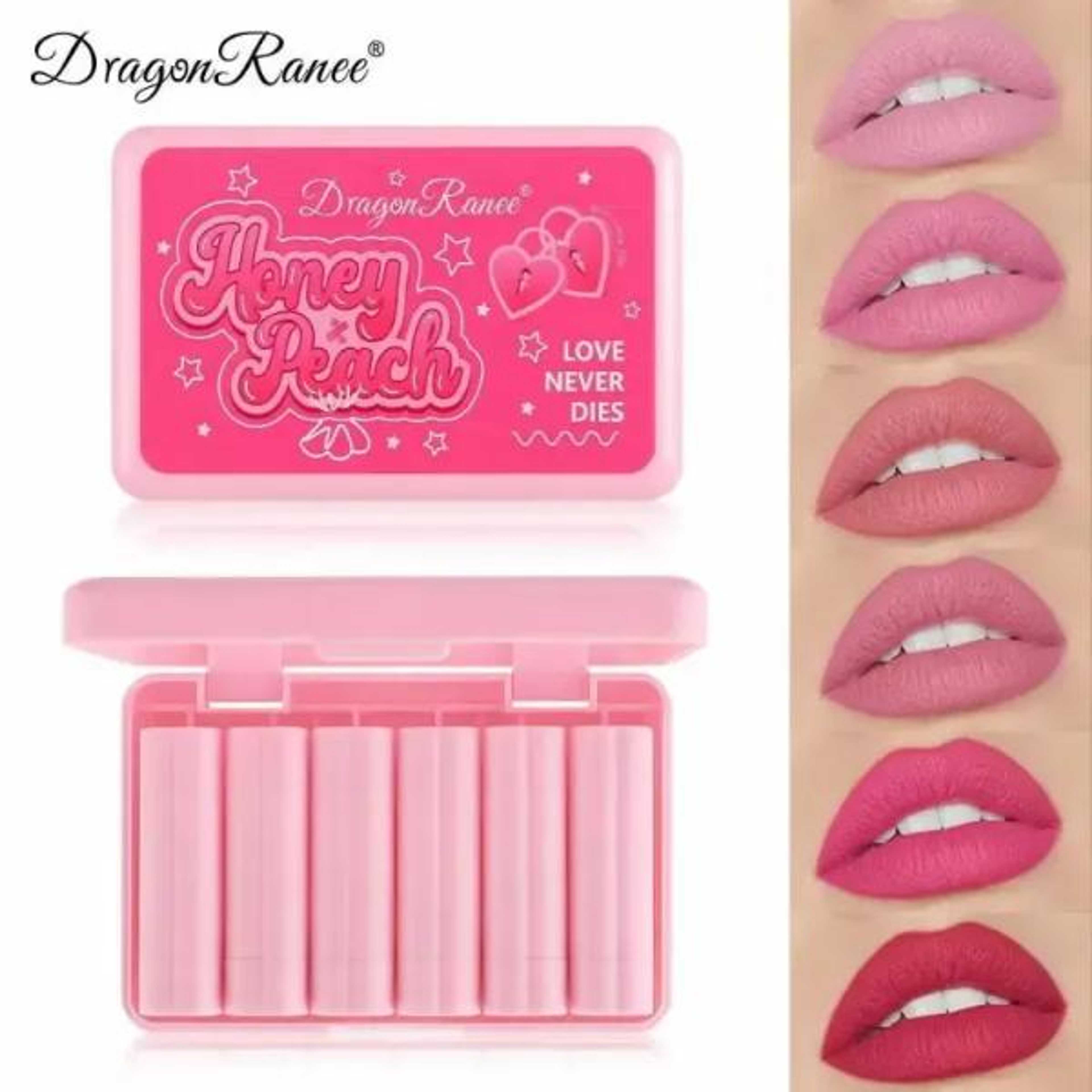 Drogan Ranee Honey Peach Lipstick – Pack of 6