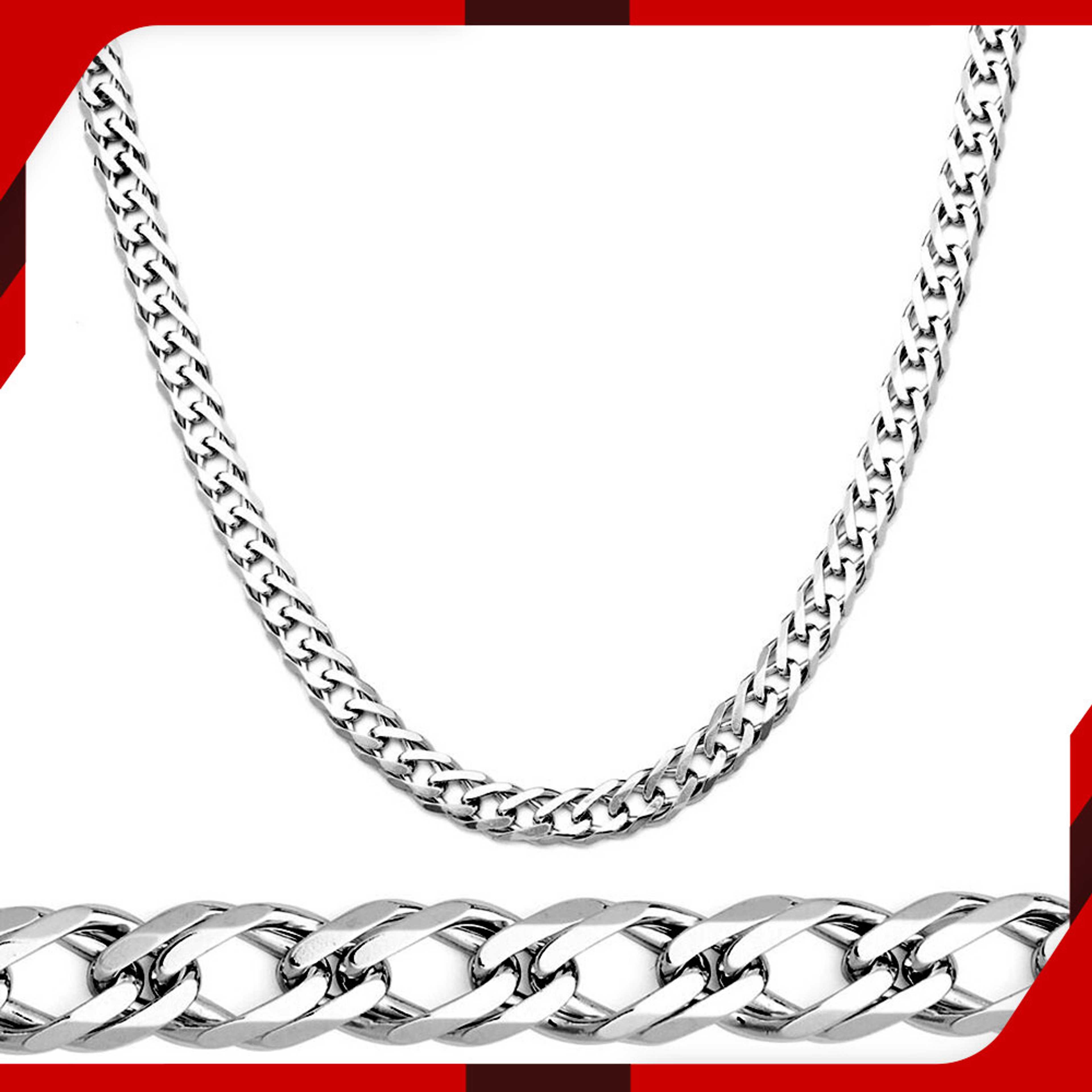 SILVER CURB CHAIN FOR MEN
