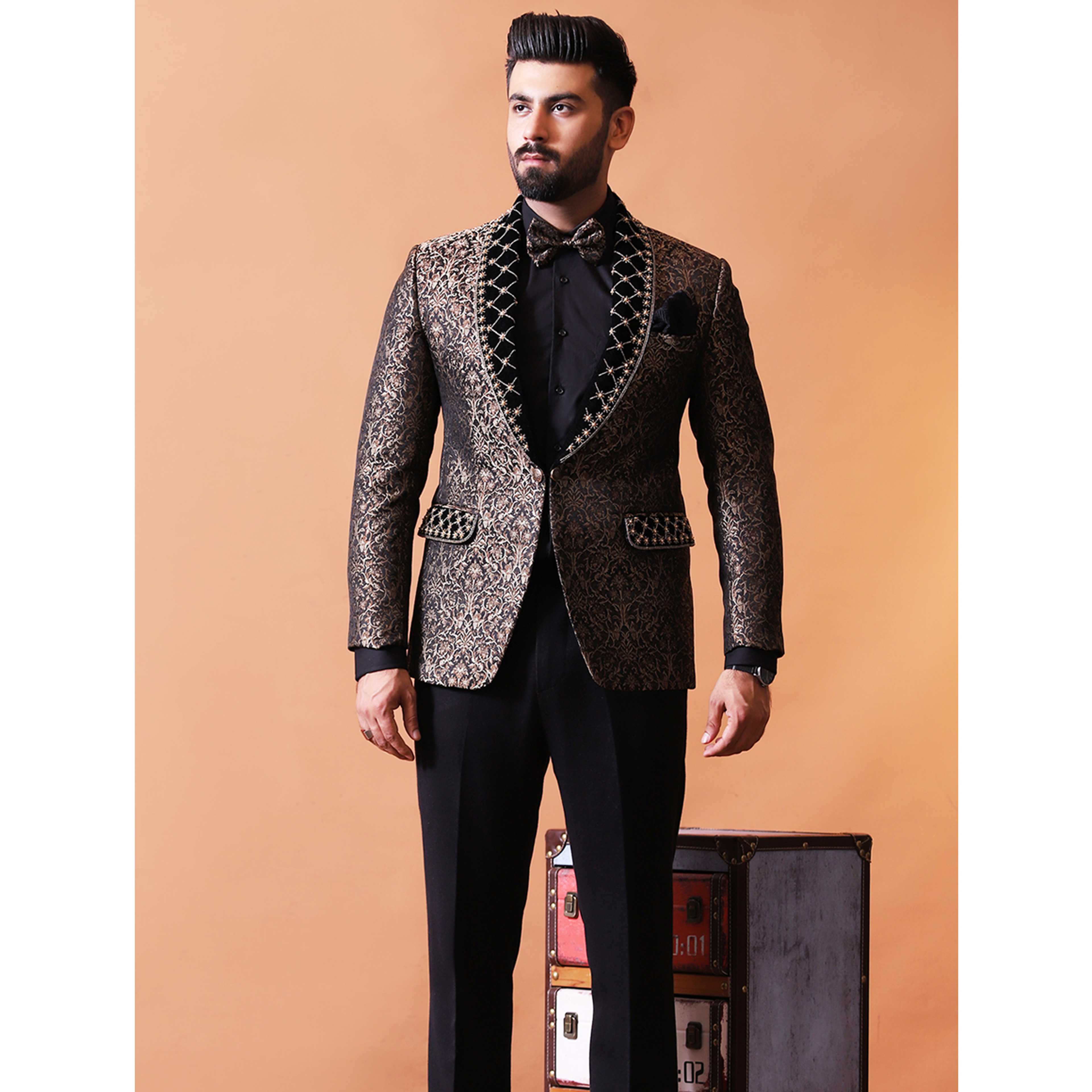 Atlas Jamawar Bespoke Suit for Men - Product Main Image