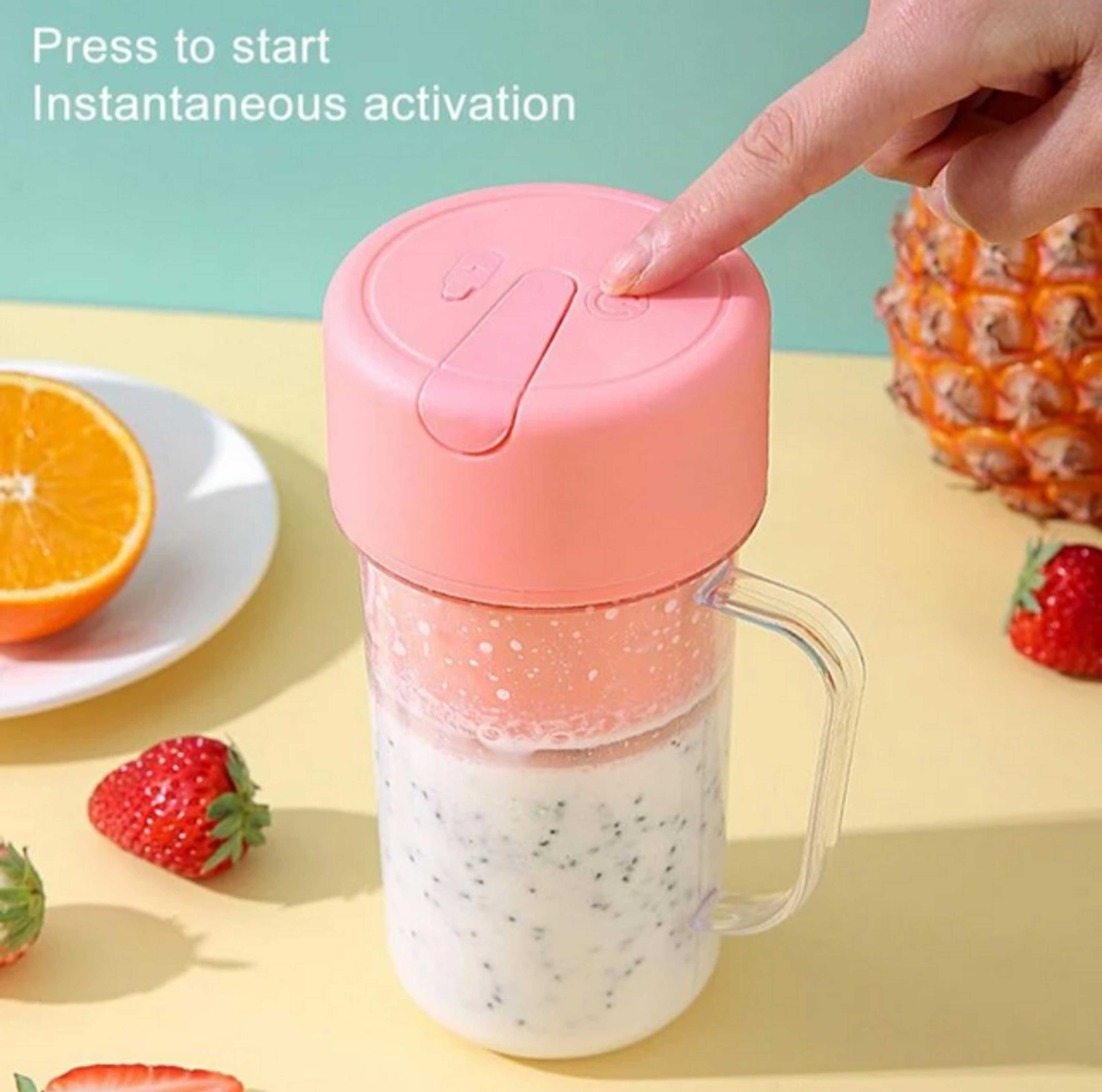 500ml Juicer Portable Juicing (machine) Cup Home Mini Cordless Crushed Ice Squeezed Machine Juice USB Charging Vegetable Food Processor