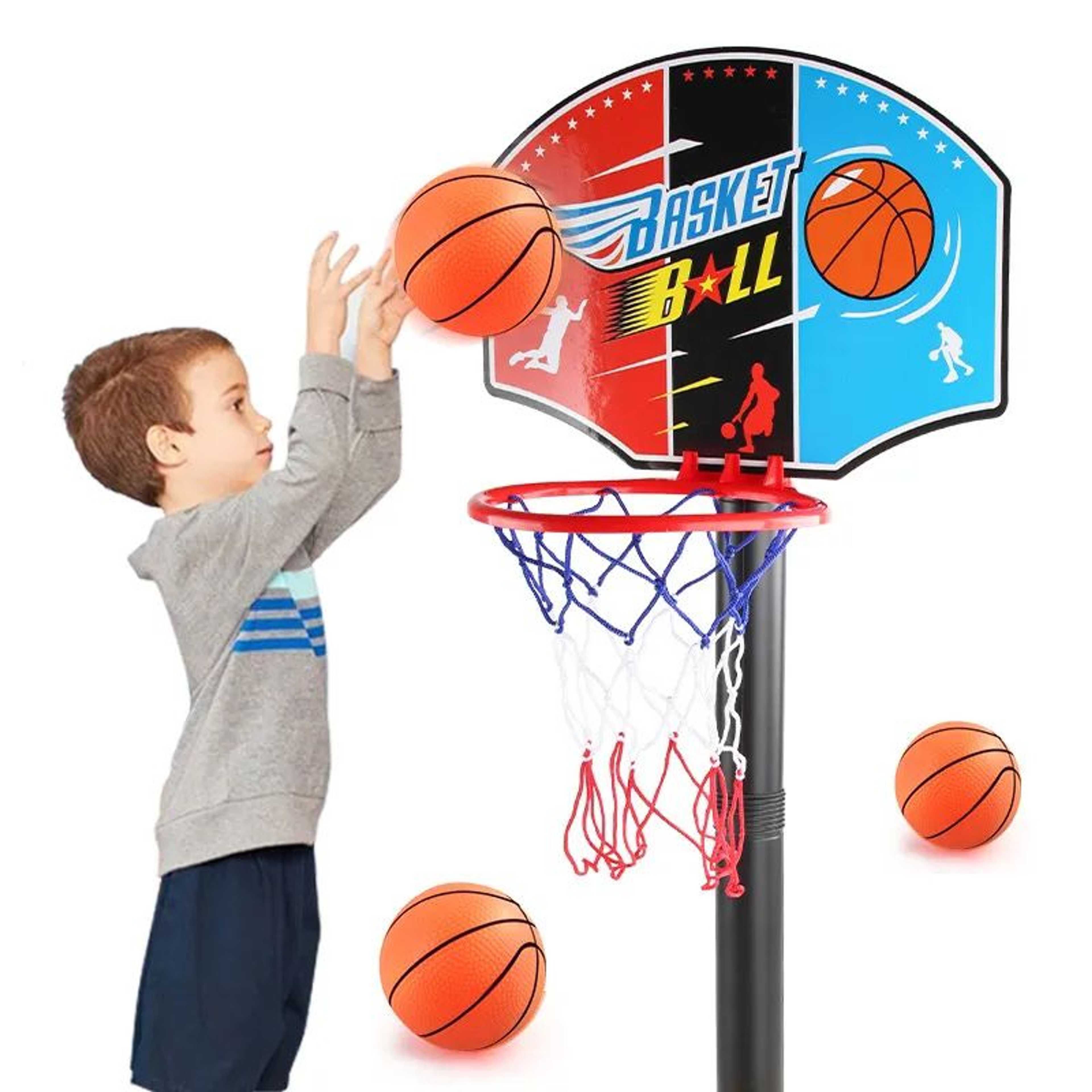 Kids Adjustable Basketball Hoop Set Stand Rack For Kids and Toddlers - Product Main Image