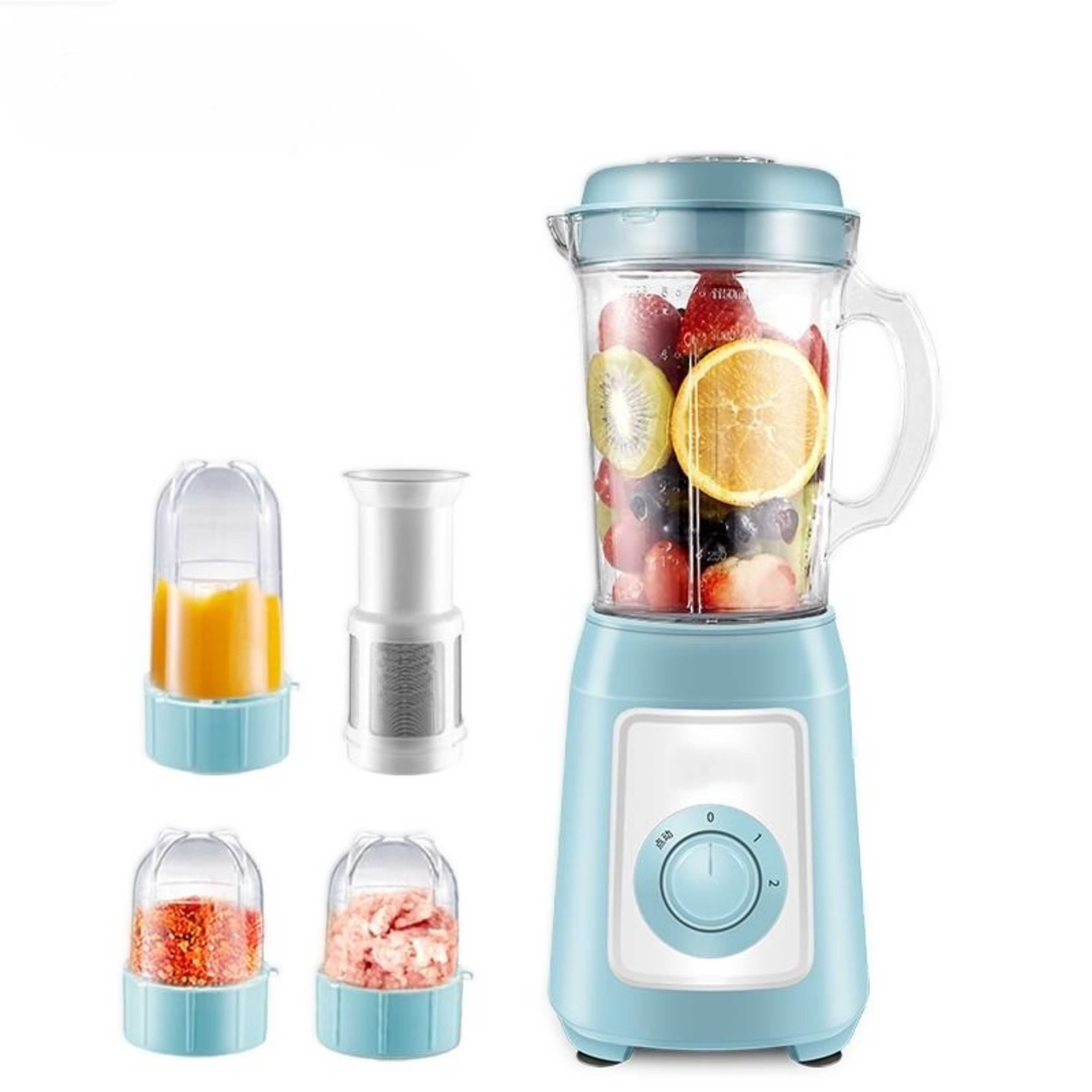 5 in 1 Juicer Bottle Portable Electric Fruit Citrus Juicer Vegetable Juice Blender Meat Grinder - Product Main Image