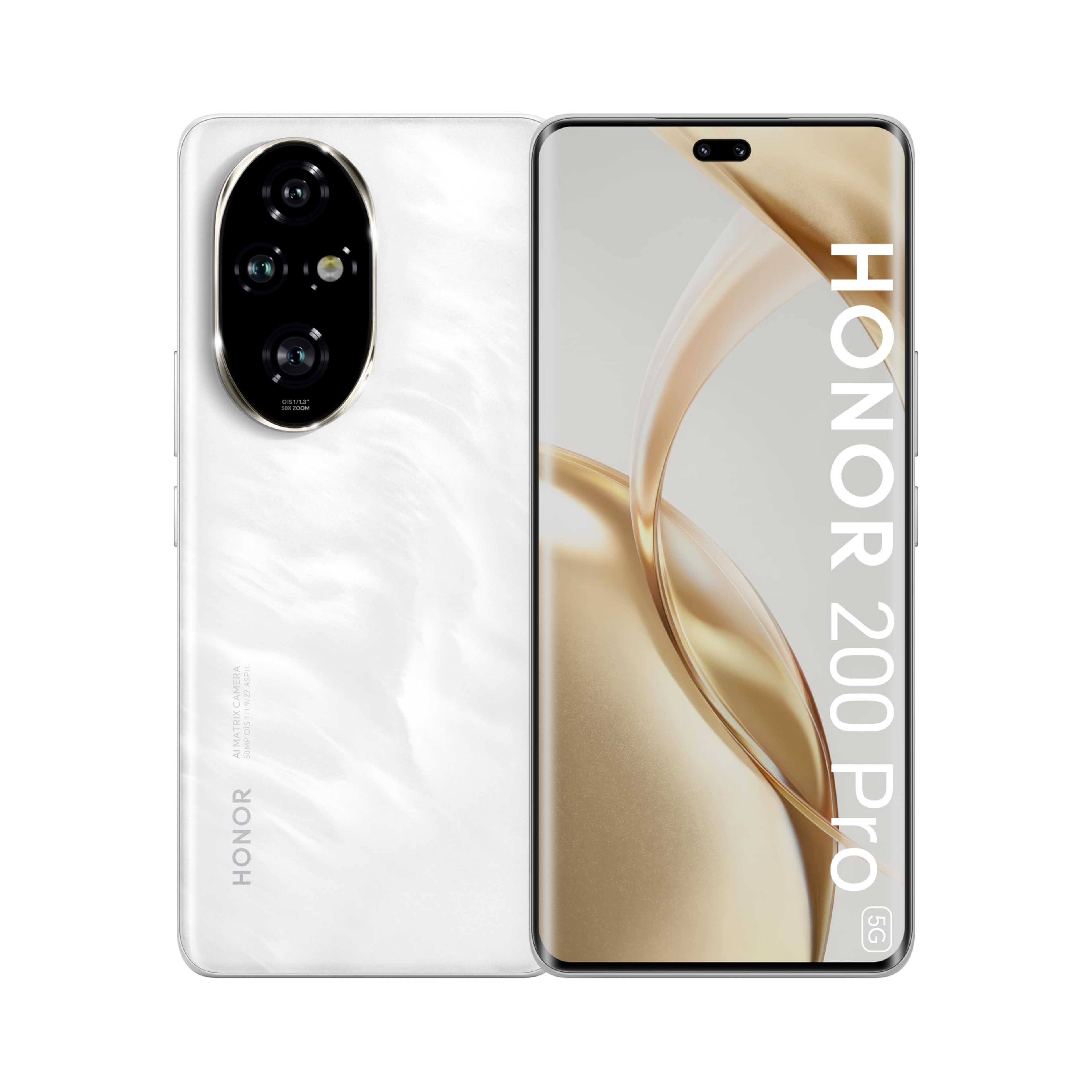 Honor 200 5G Dual SIM Moon Light White 12GB RAM + 512GB - Middle East Version - Product Main Image