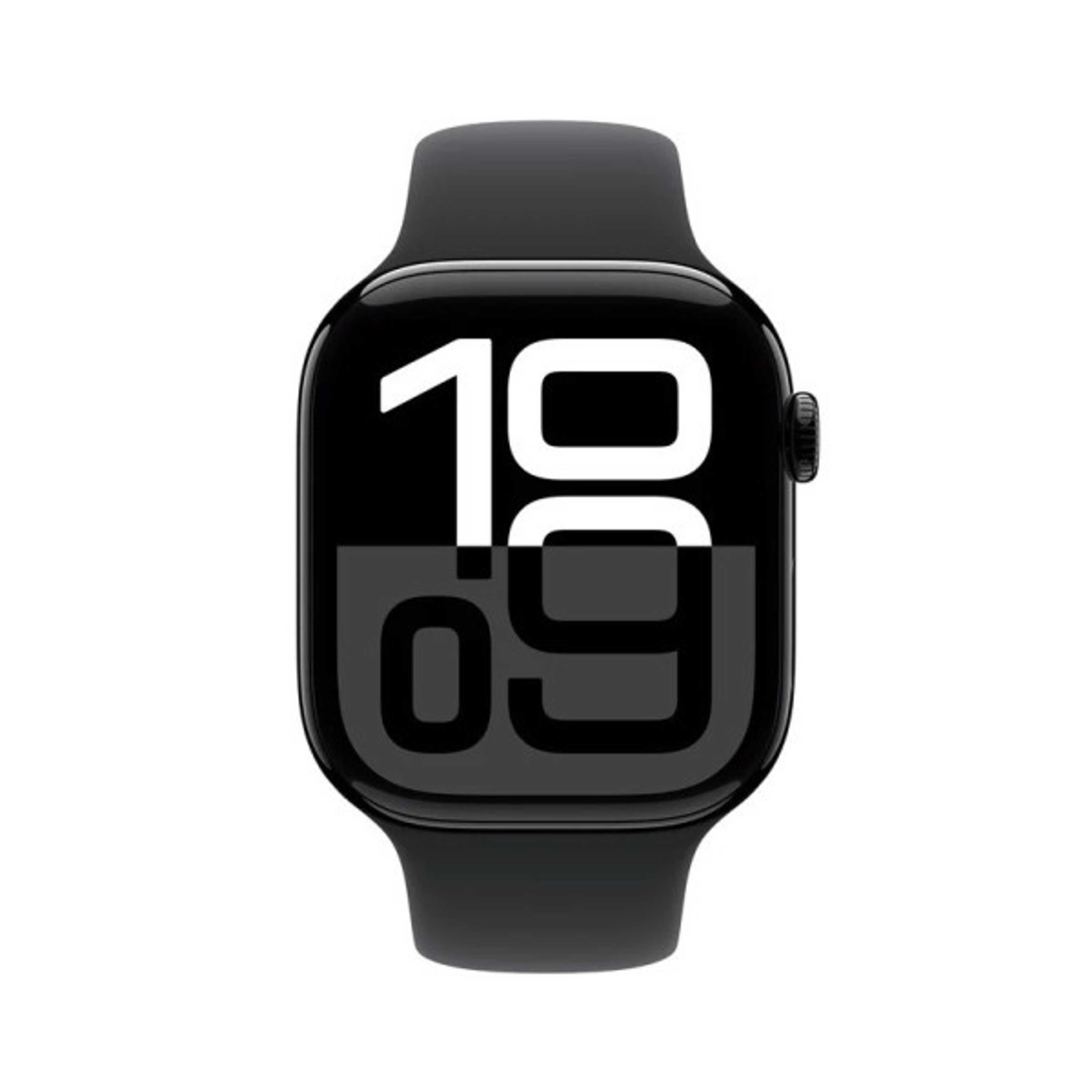 Apple Watch Series 10 GPS 42mm Jet Black Aluminium Case With Black Sport Band - Product Main Image
