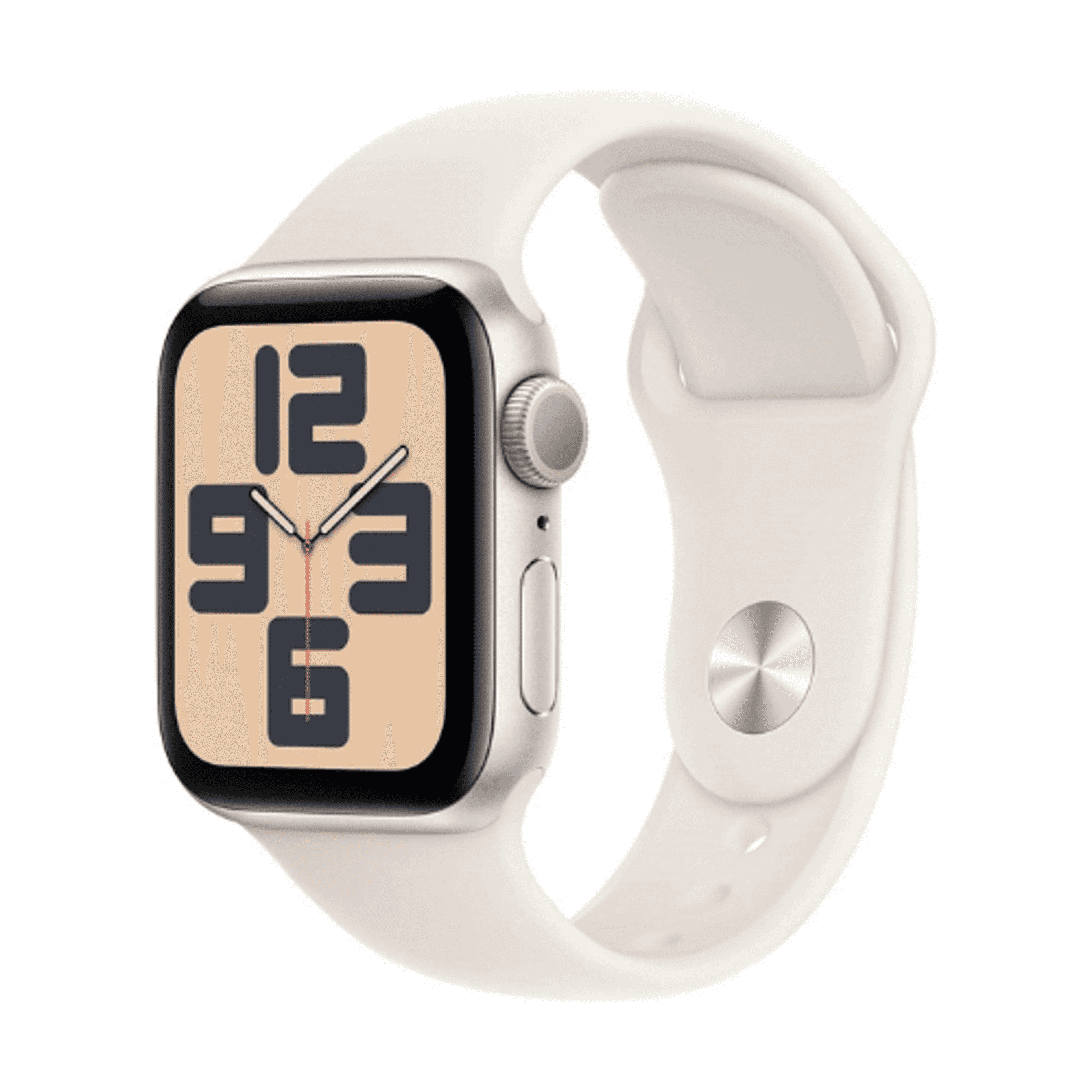 Apple Watch Series 9 GPS 45mm Starlight Aluminium Case With Starlight Sport Band - Product Main Image