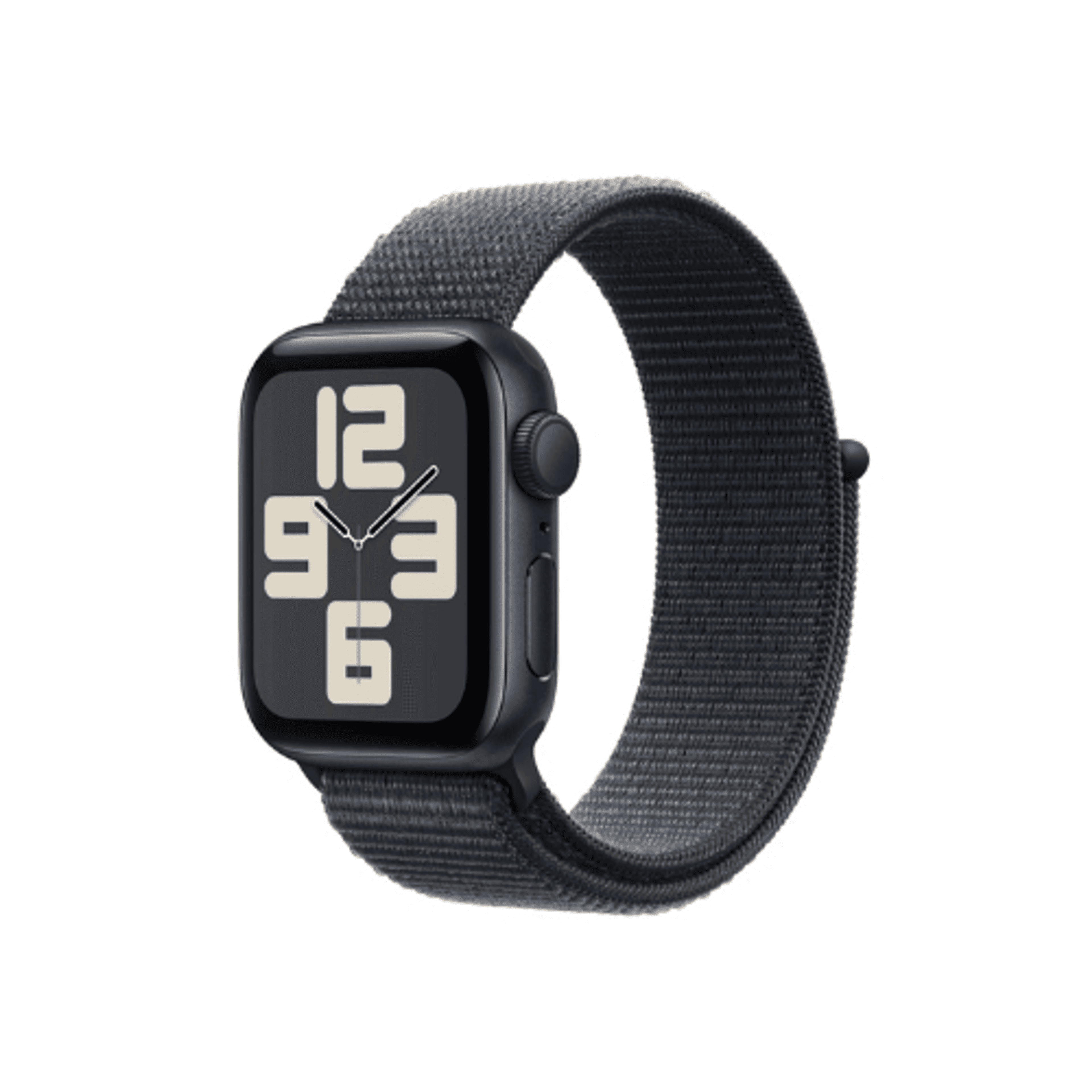 Apple Watch SE (2023) GPS 40mm Midnight Aluminium Case With Midnight Sport Loop - Product Main Image