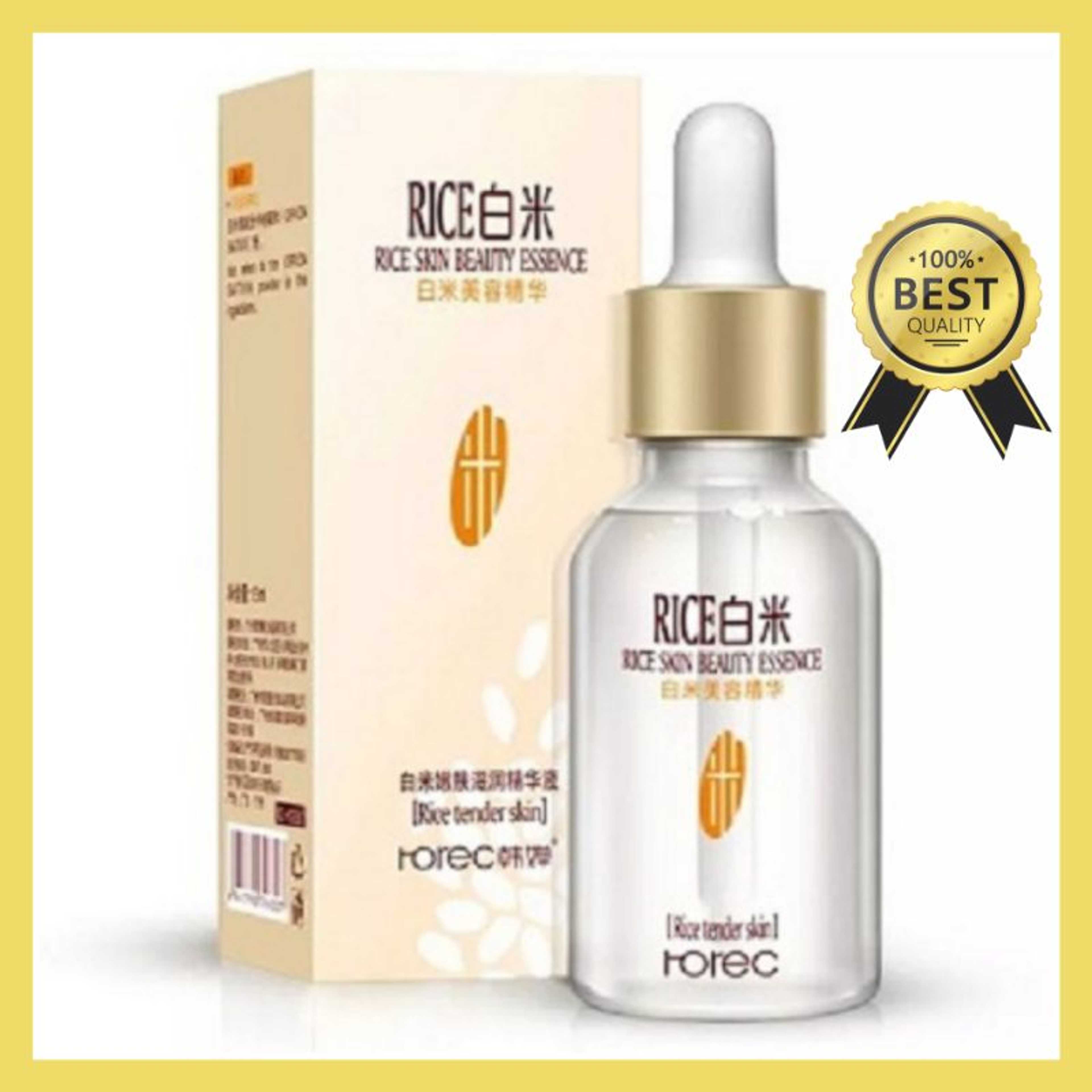 Rice Serum For Face Moisturizer Anti Wrinkle Anti Aging Face Fine Lines Primer Original Rice Serum 15ml - Product Main Image
