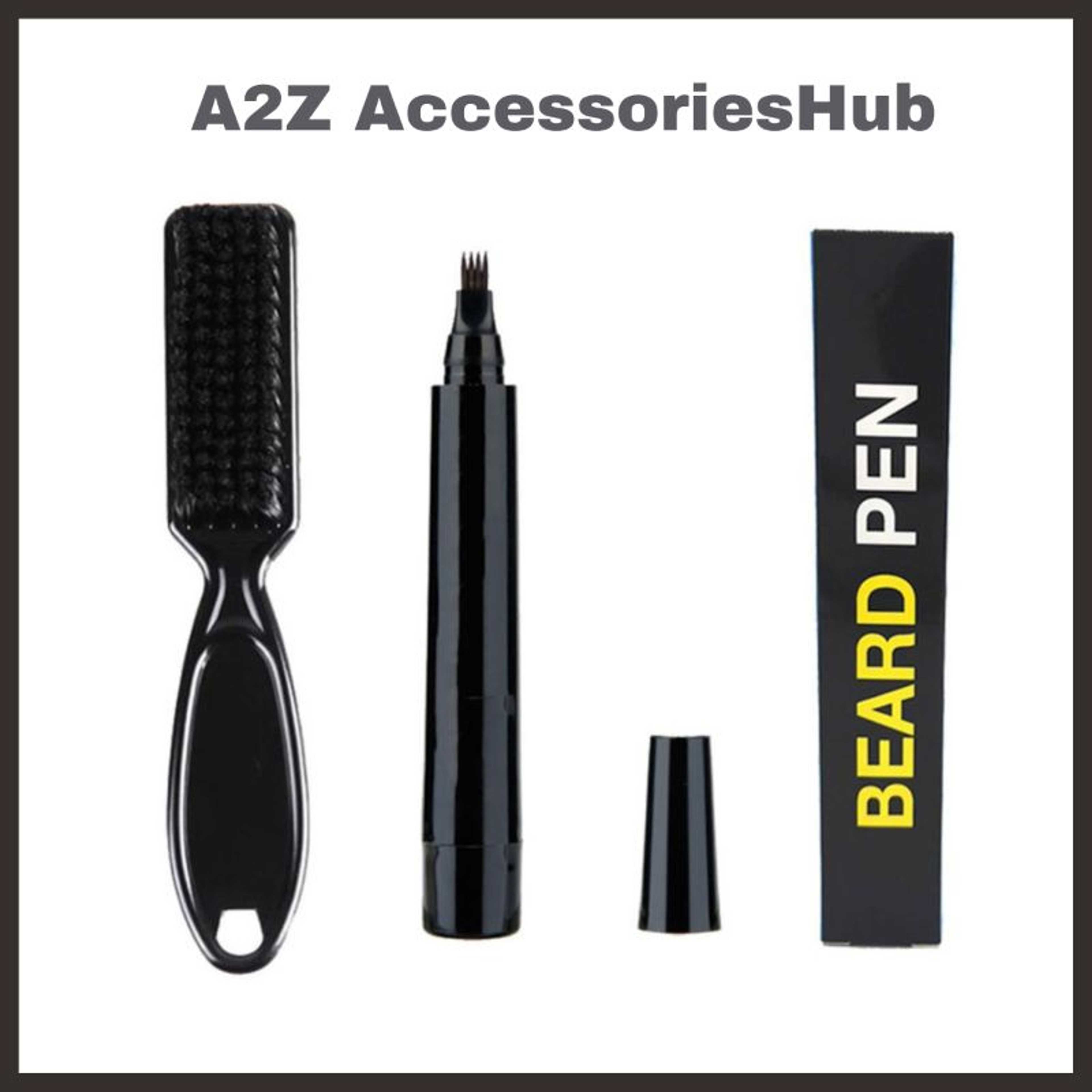 Beard Filler Pencil Men Beard Repair Pen Beard Effective Enhancer Waterproof - Black