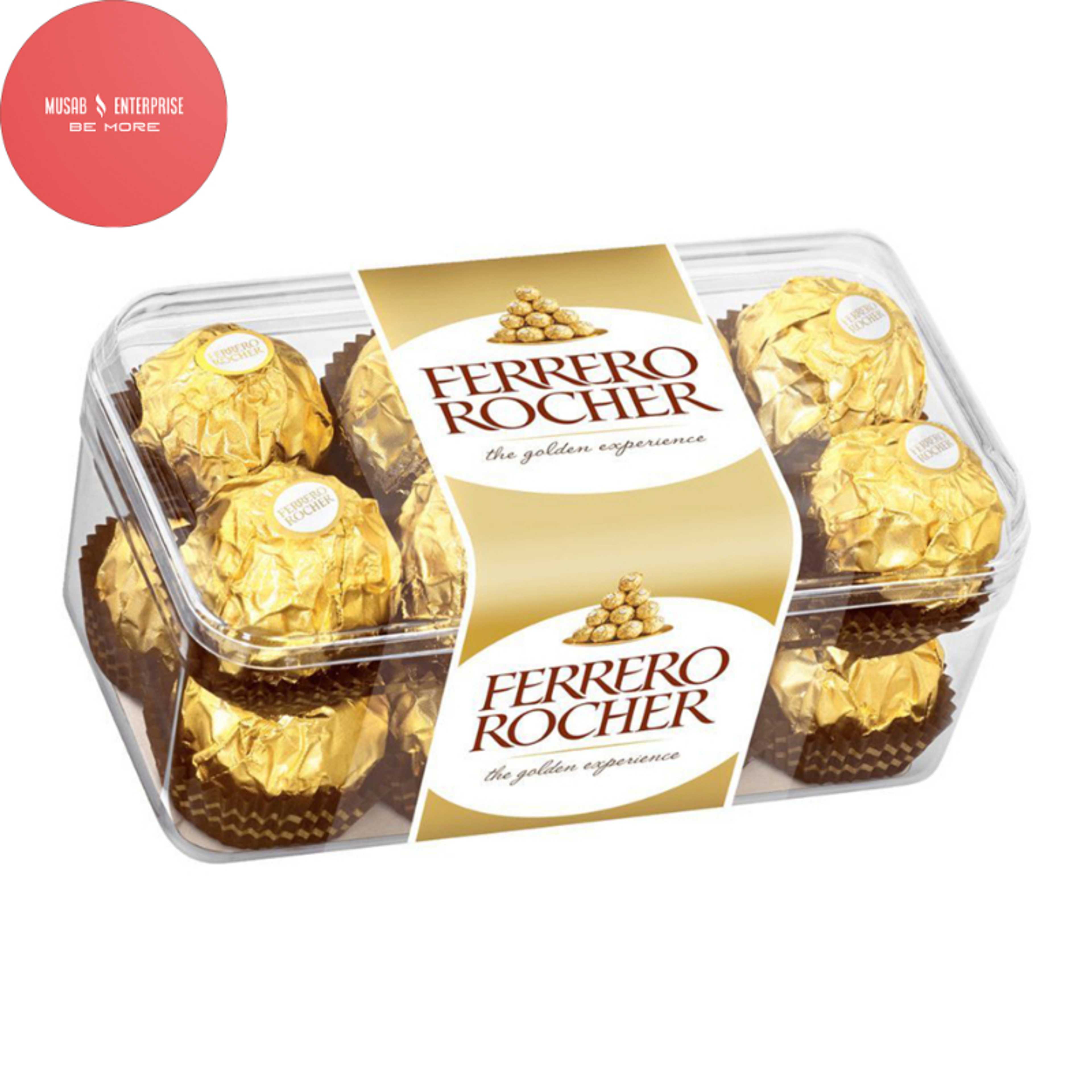 Ferrero Rocher Hazelnut Chocolate, T-16 200gm