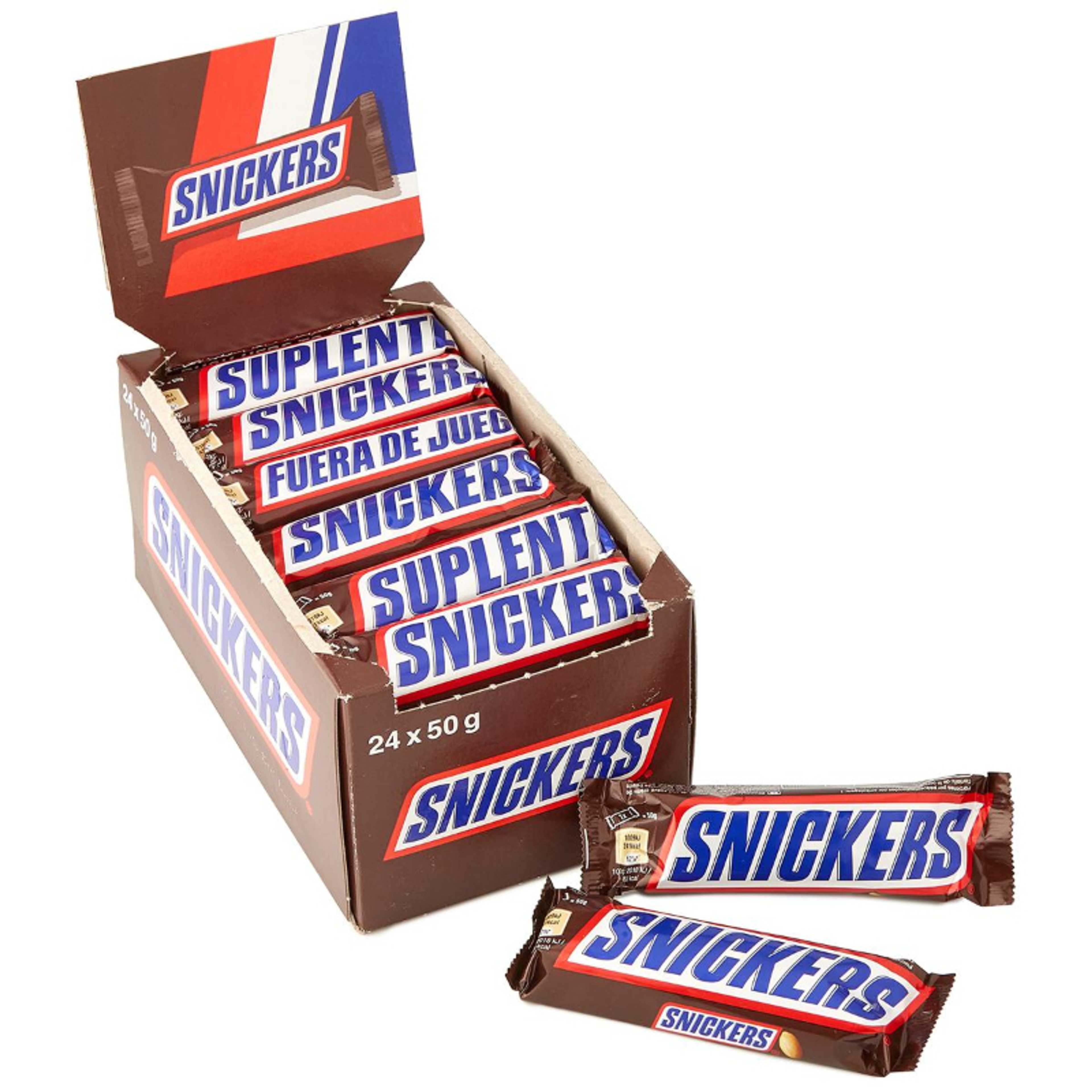 Snickers Chocolate Box  24 Bars of 50gm