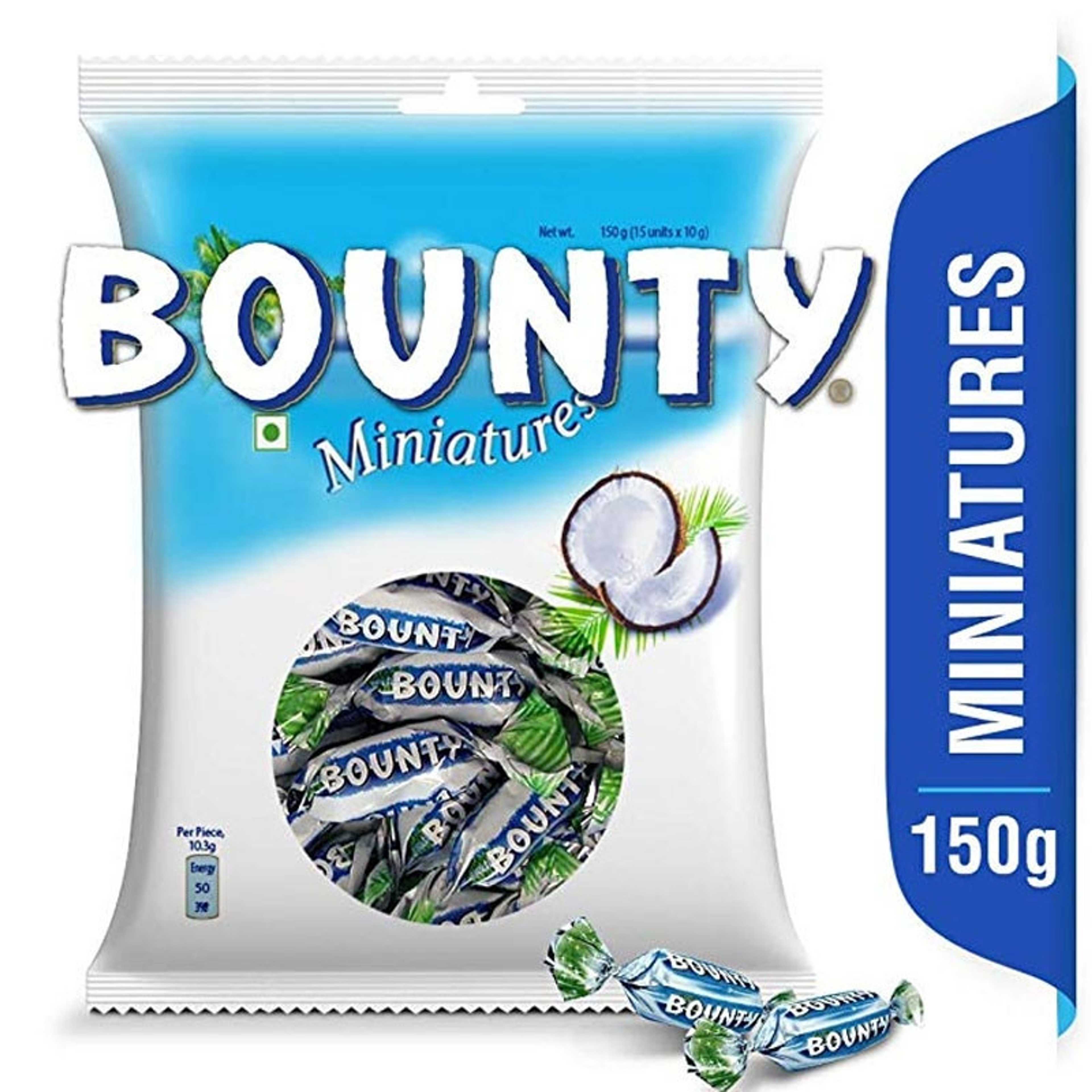 Bounty Miniatures Chocolate Pouch 150gm