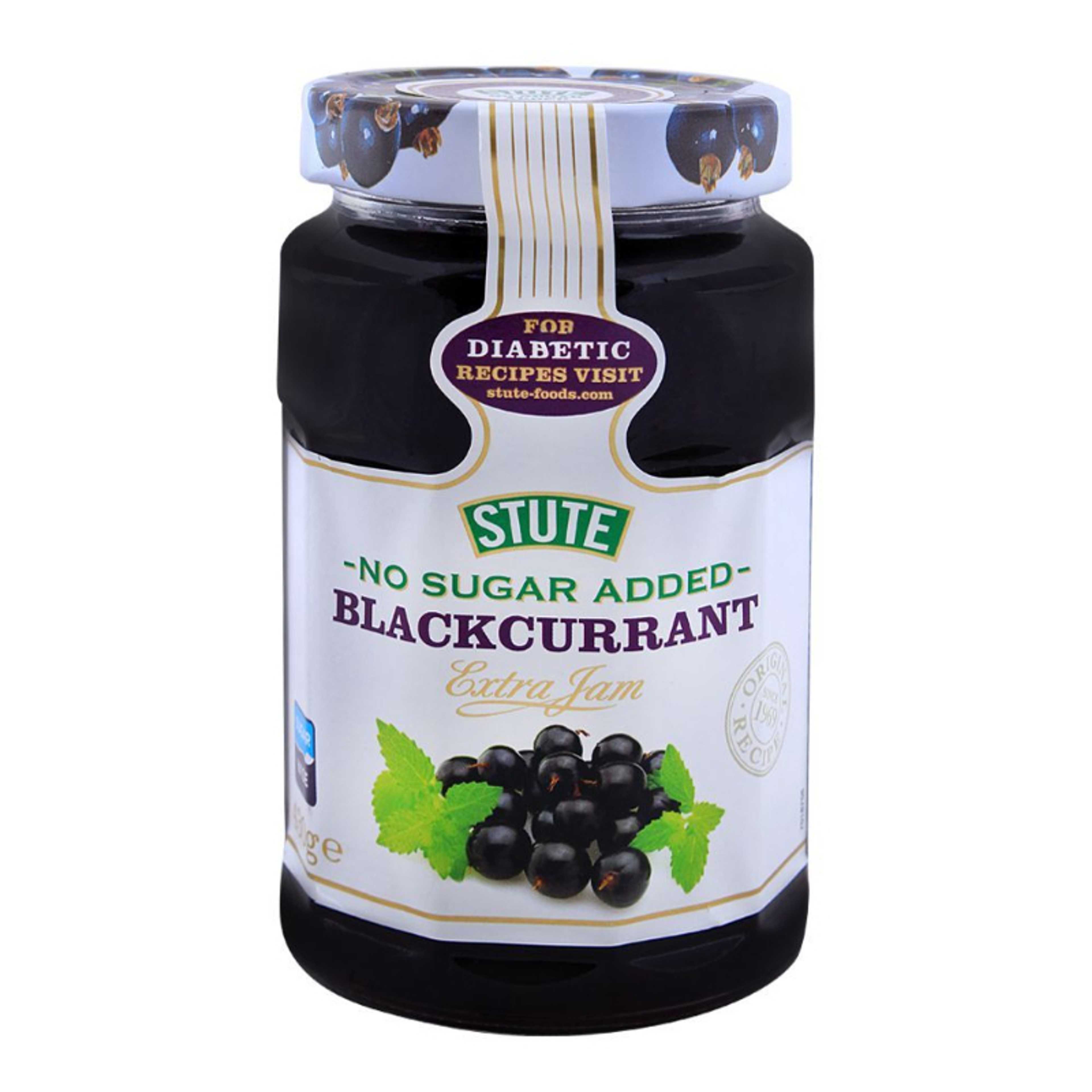 Stute Blackcurrant Jam, No Added Sugar 430gm