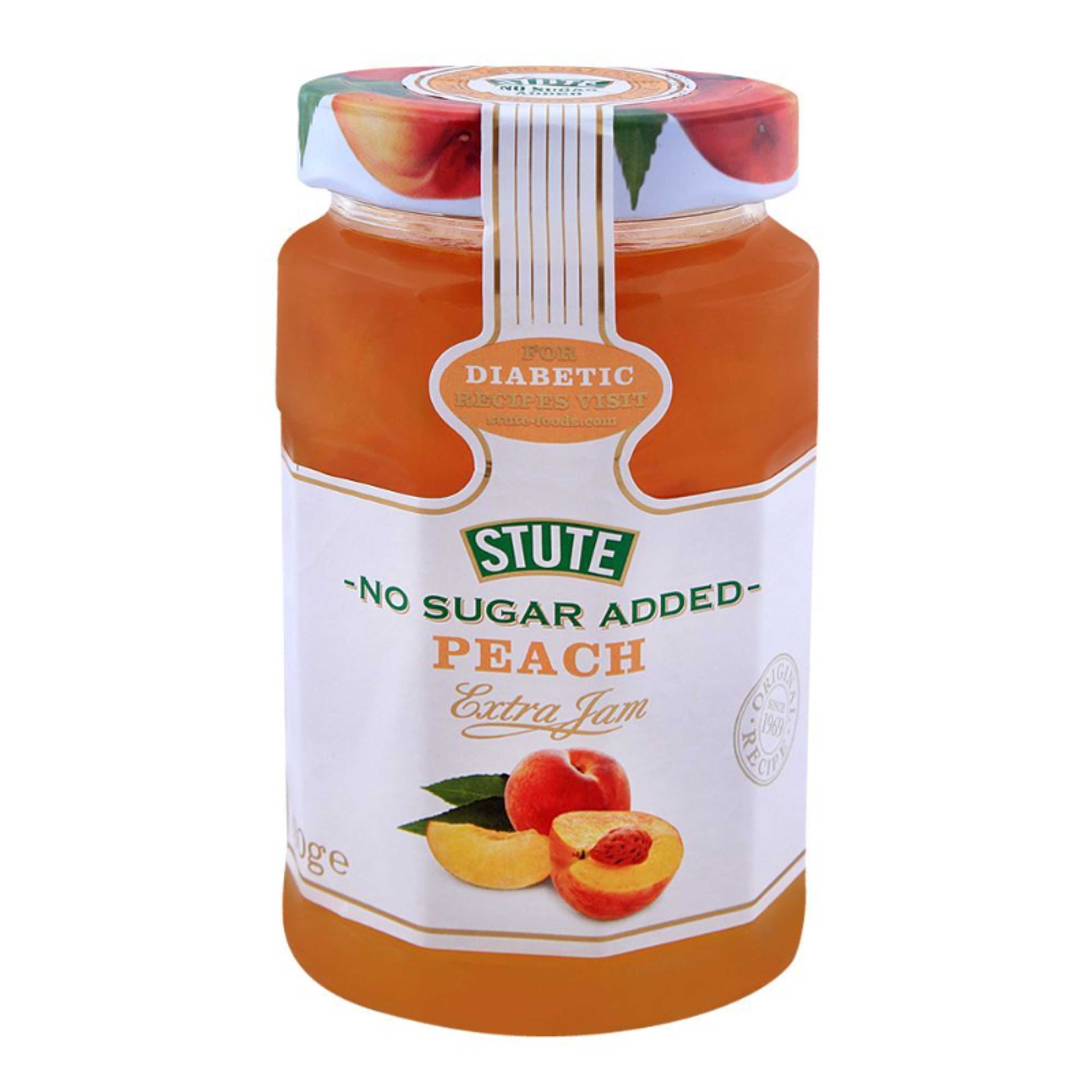 Stute Peach Jam, No Added Sugar 430gm