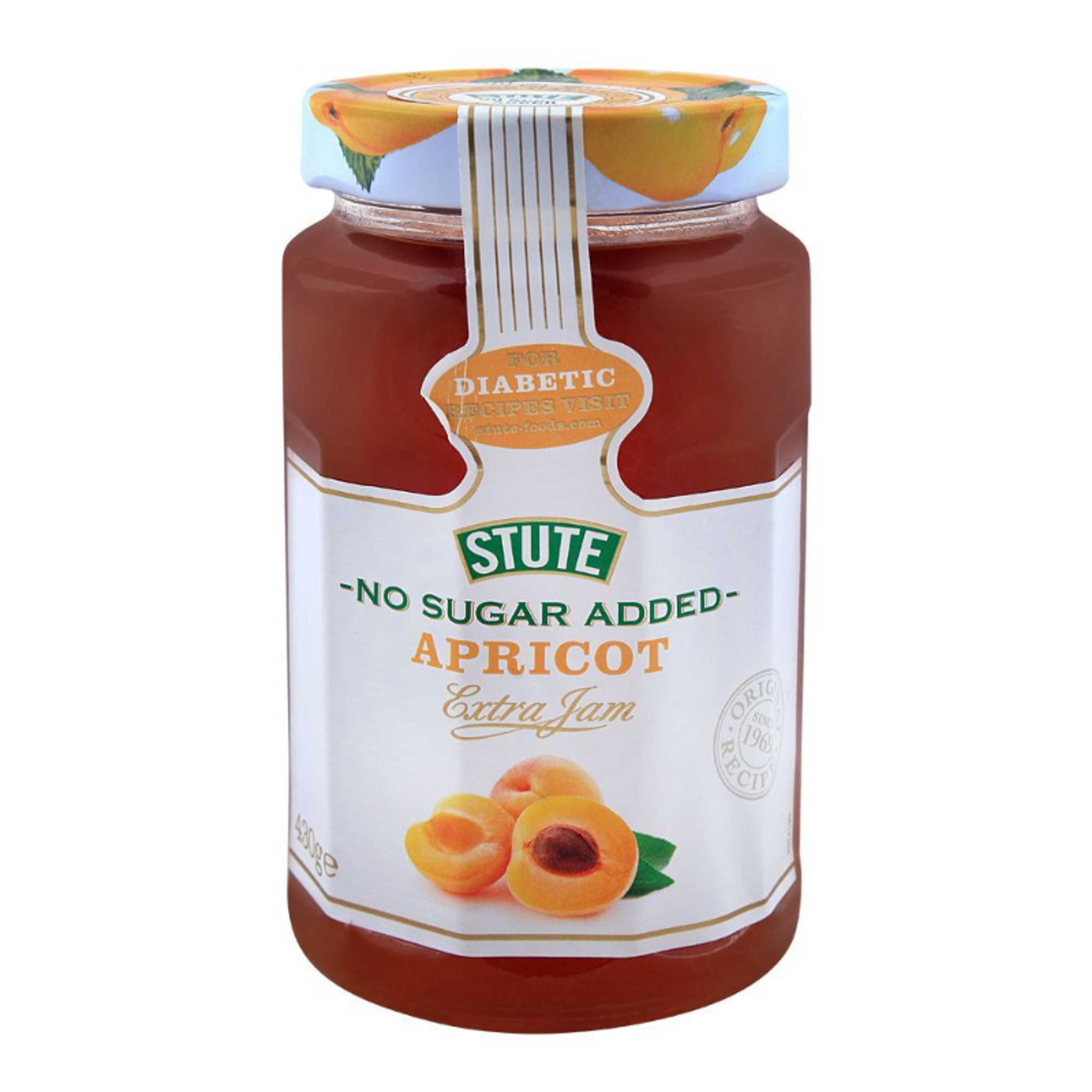 Stute Apricot Jam, No Added Sugar 430gm