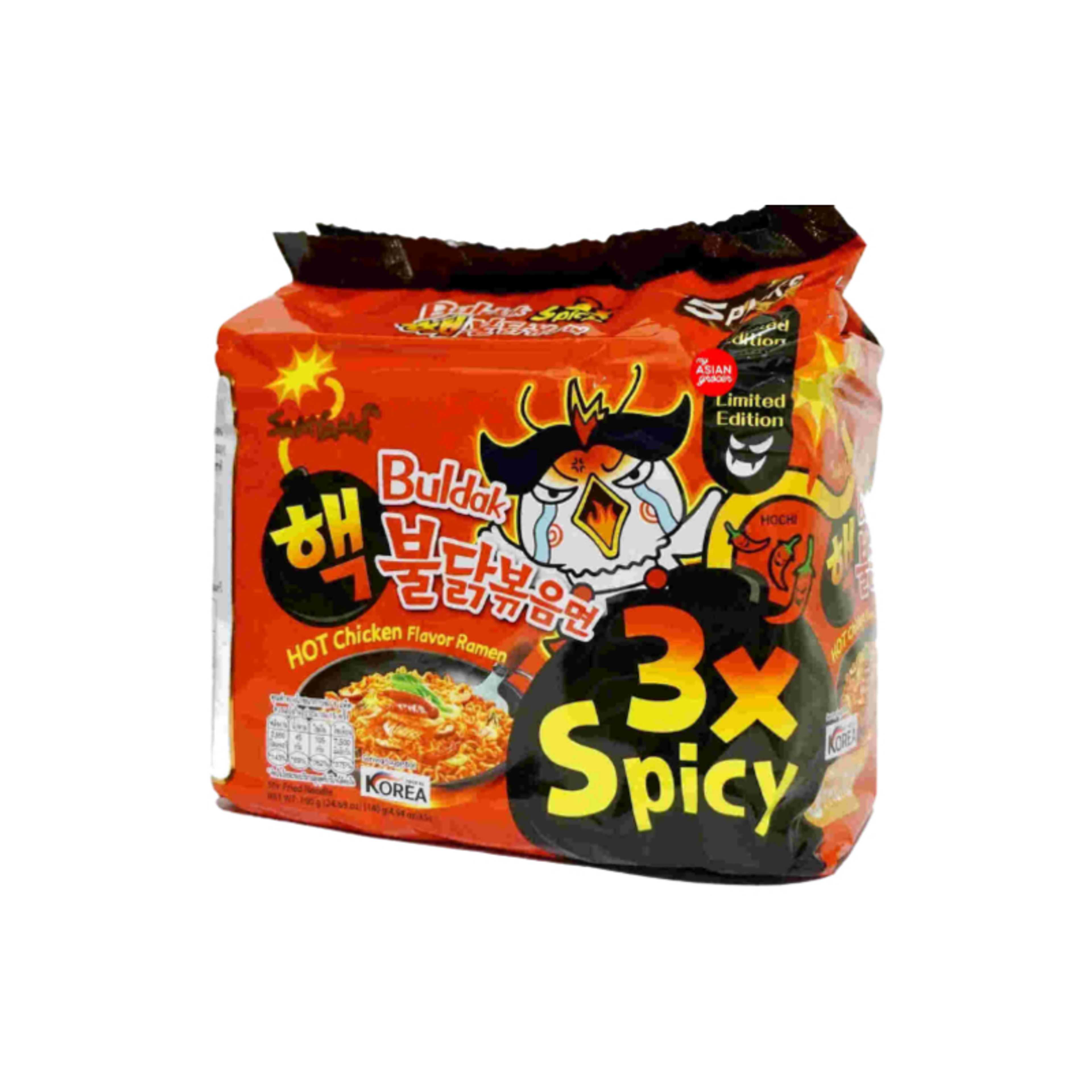 Samyangs Noodles 3X Spicy Hot Chicken Flavor Ramen Family Pack