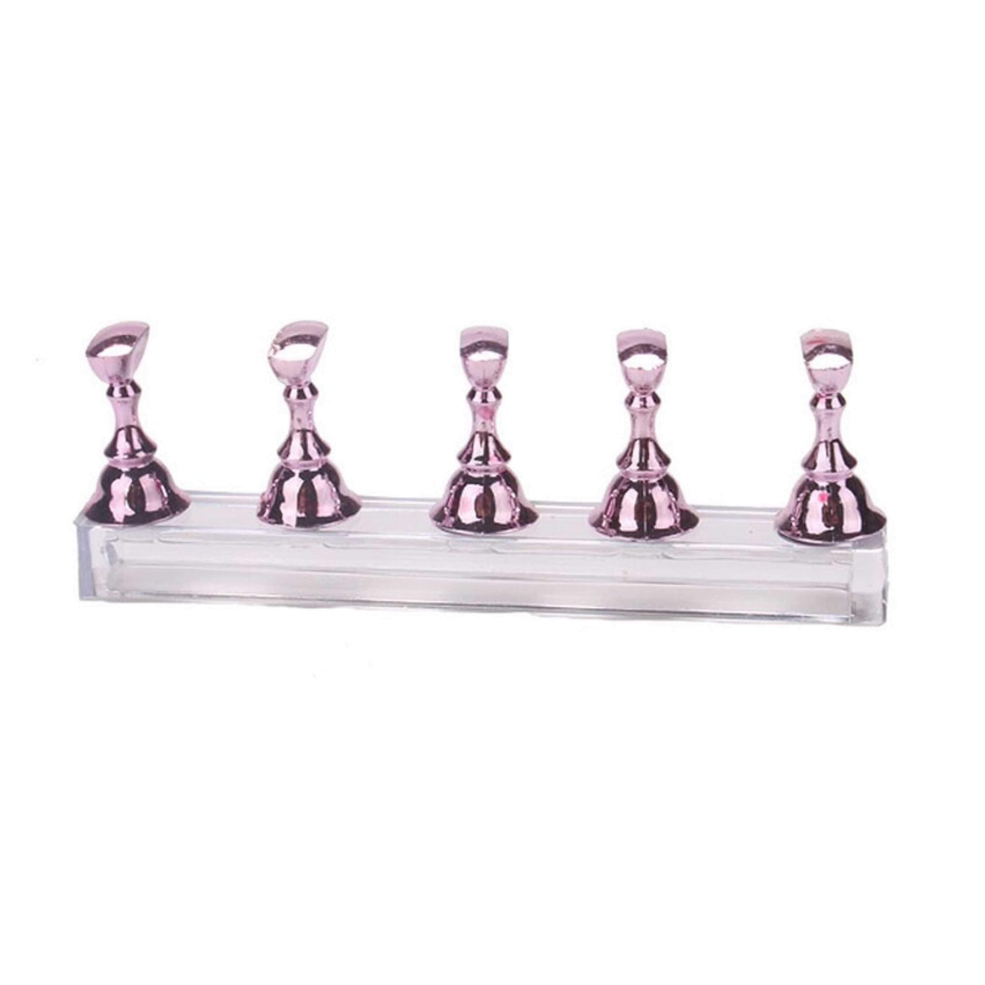 5 Pieces Chess Board Magnetic Nail Art Practice Display Stand