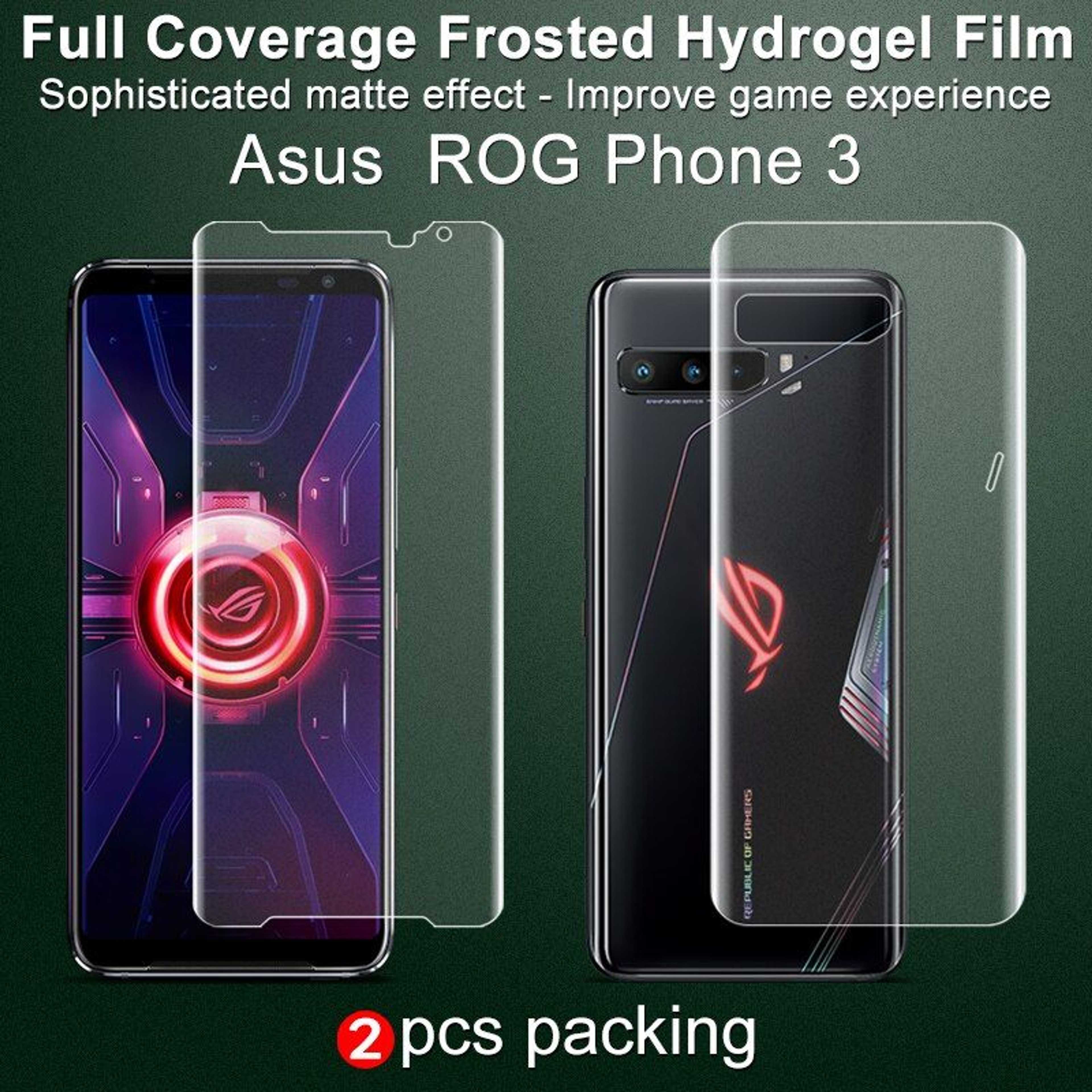 Asus_ROG Phone 3 Front & Back Hydrogel Film Jelly Screen Protector for Asus_ROG Phone 3