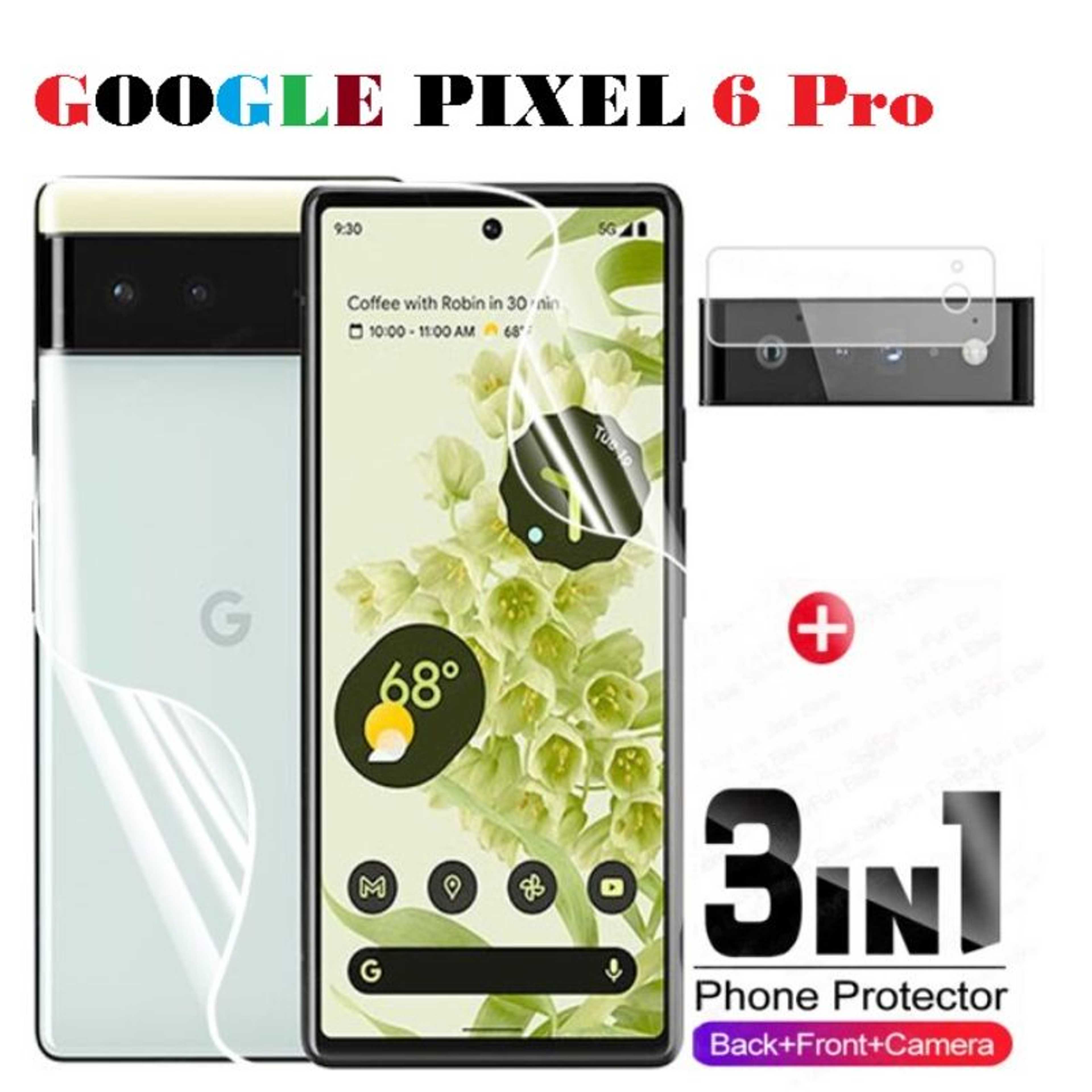 Google Pixel 6 Pro Jelly Protector front and back hydrogel film For Pixel 6 pro Screen protector and back protector for google pixel6 pro