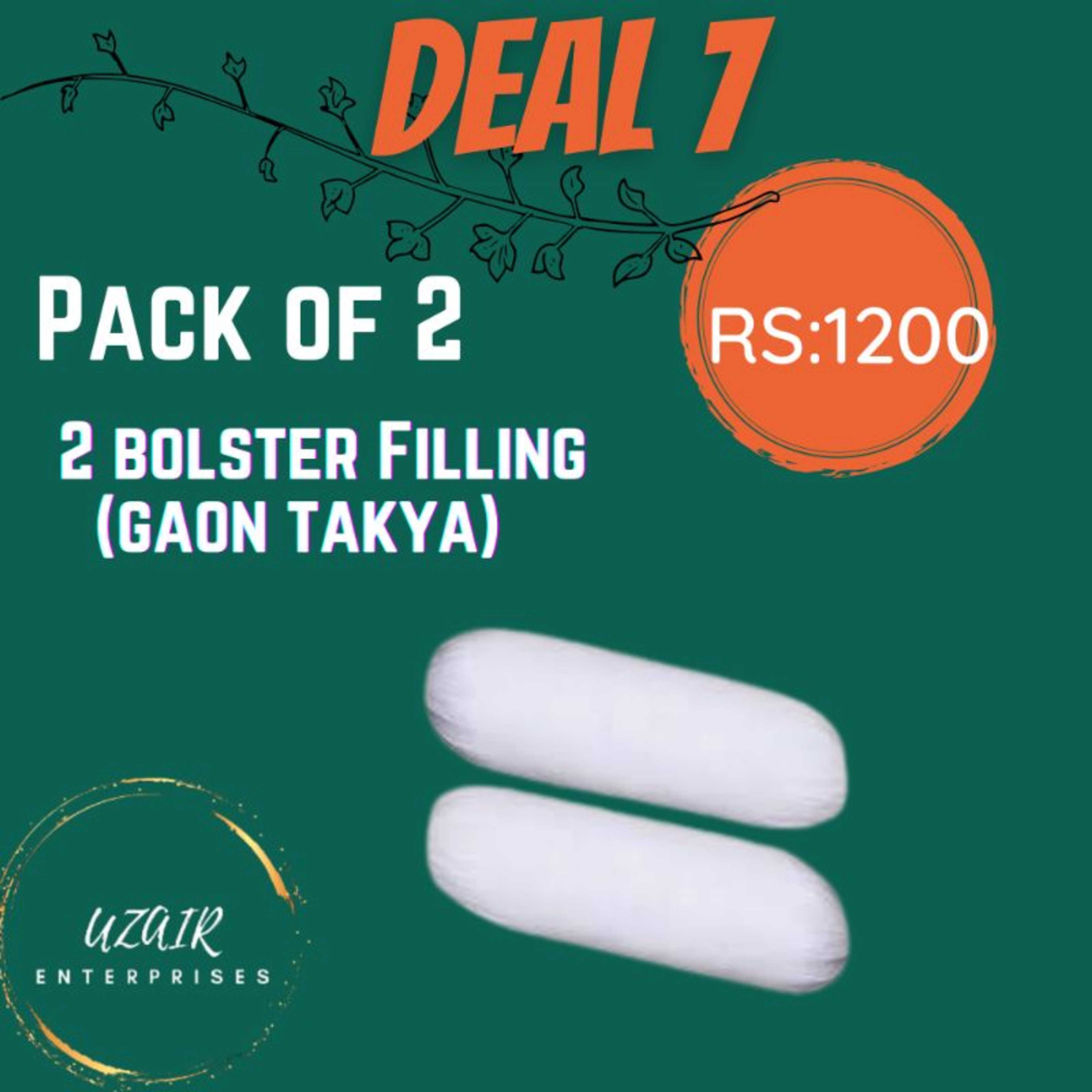 Deal Of Pack of 2 Bolster Filling(Gaon Takya)