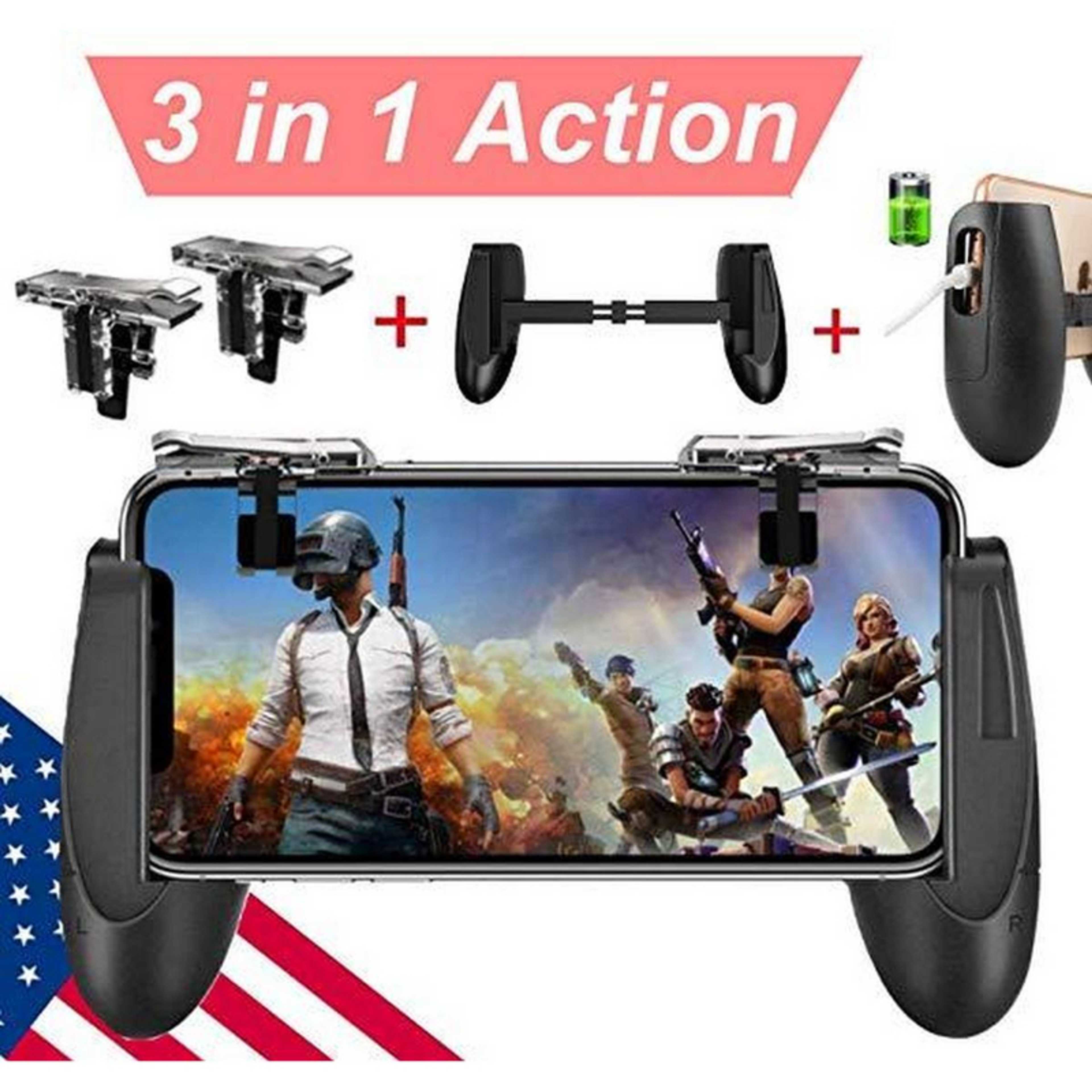 K11 High Quality Metal Triggers PUBG Controller Gamepad Game Handle Moving , Fire Trigger with L1 R1