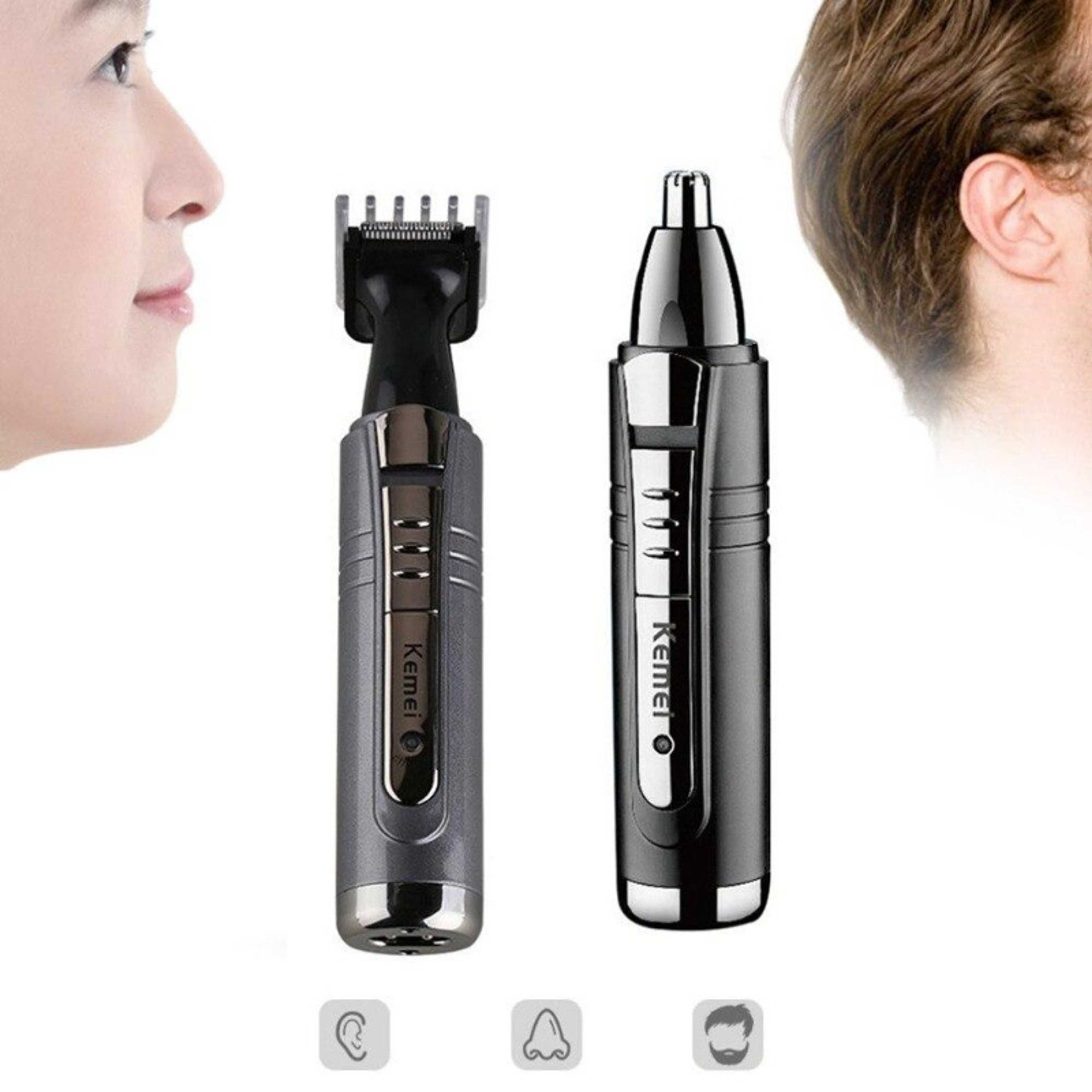 Kemei KM - 6511 Rechargeable Nose Sideburns Hair Trimmer