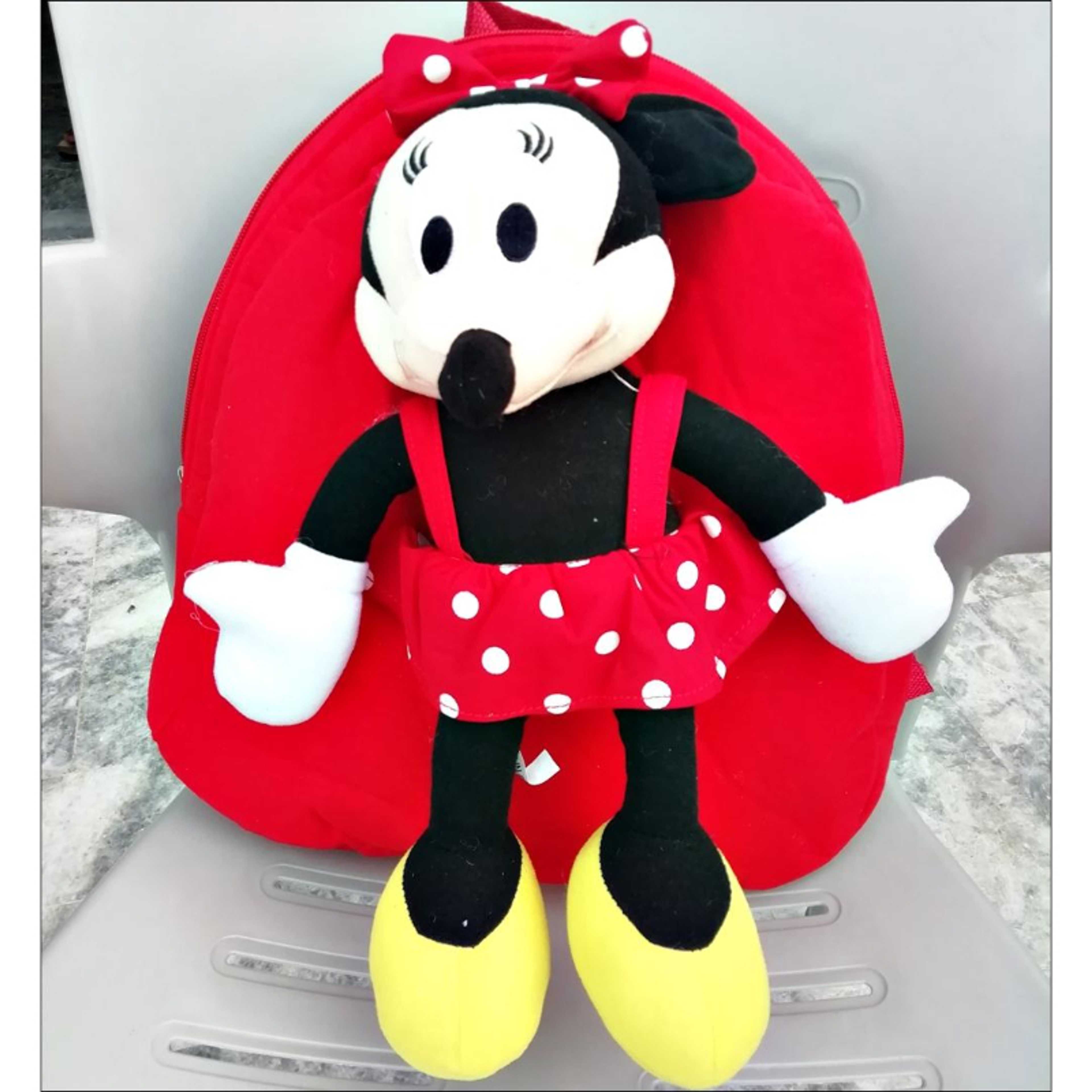 Premium Mickey Mouse Red Doll Character Kids School Bag For Boys and Girls