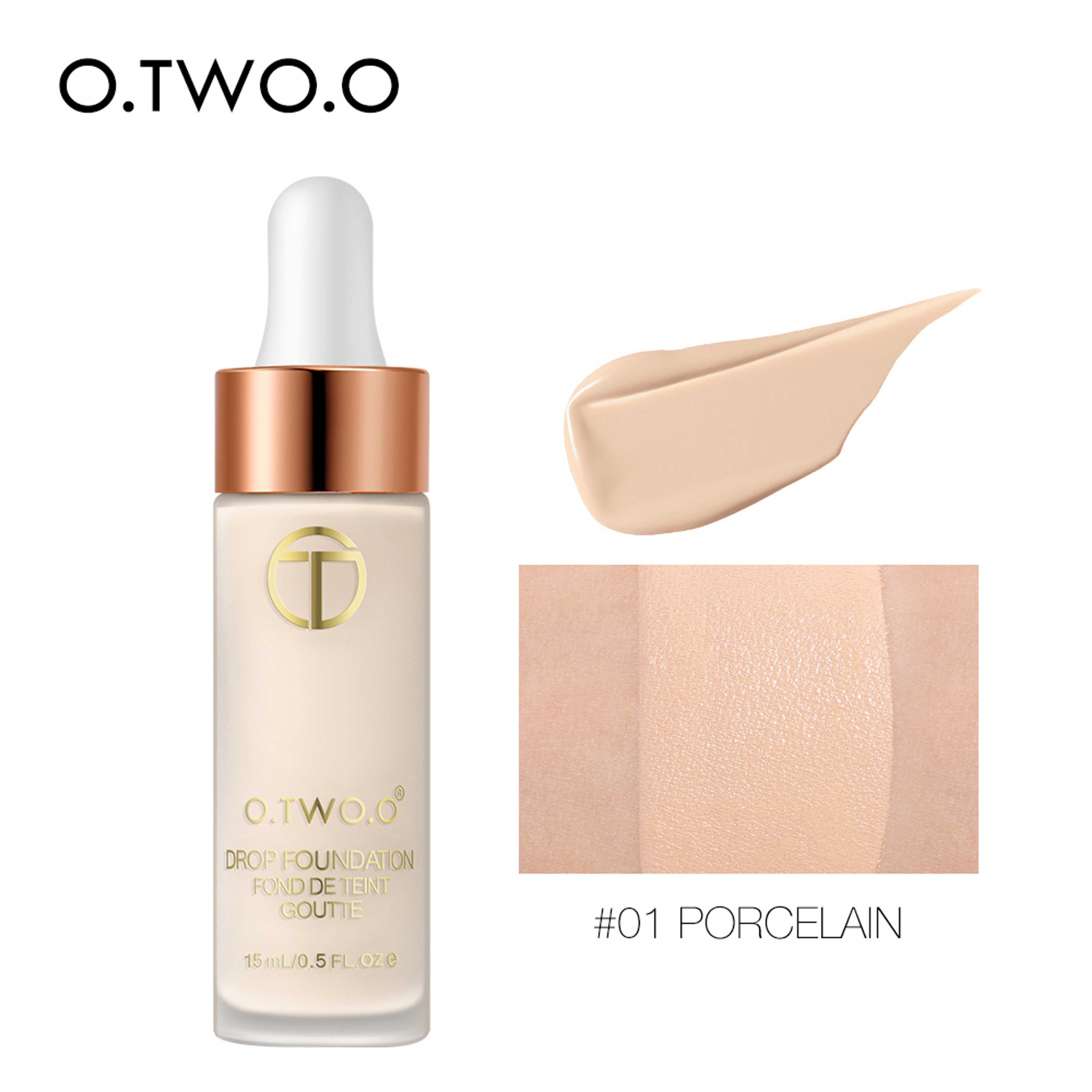 O.TWO.O DROPPER FULL COVERAGE LIQUID FOUNDATION 15ml - Product Main Image