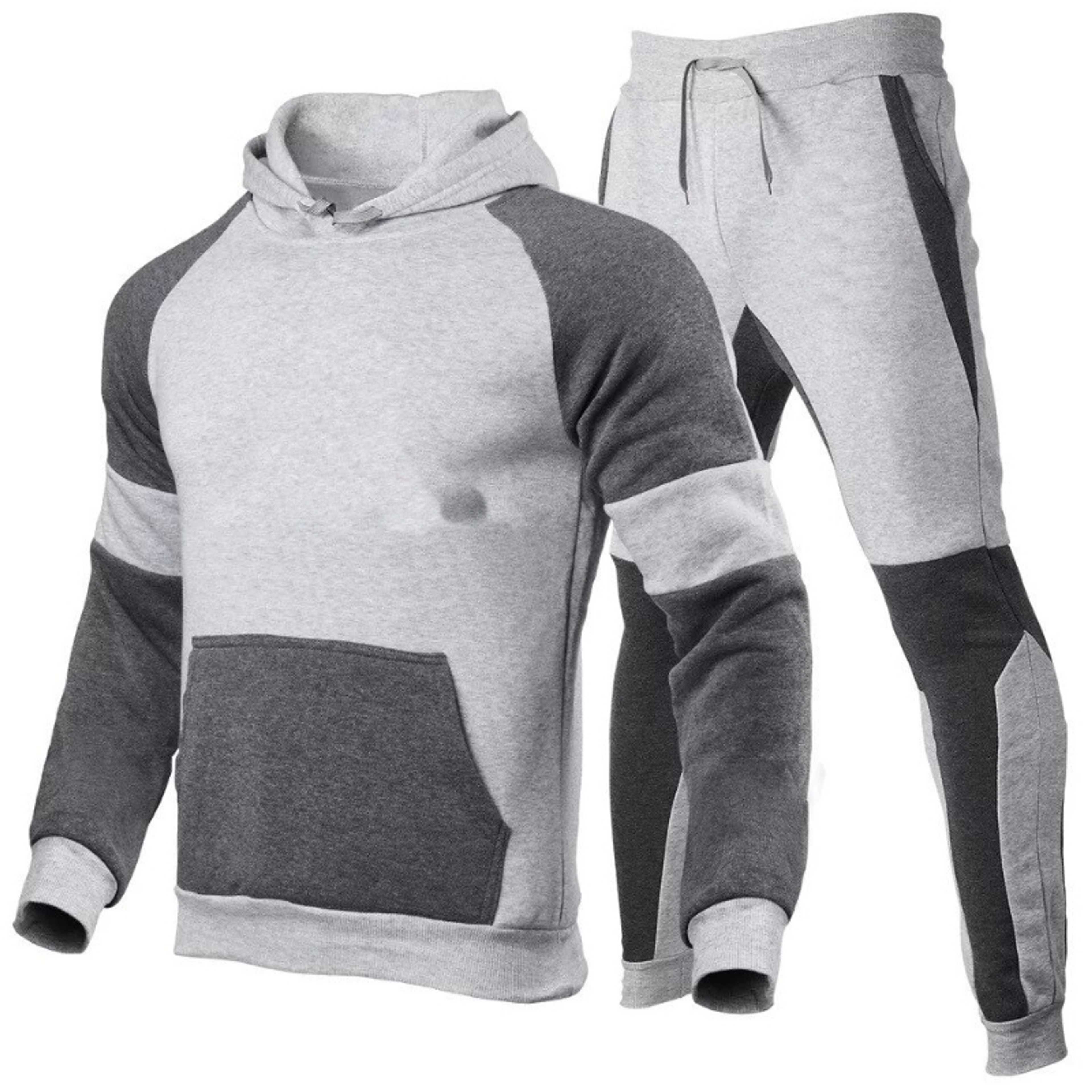 New Tracksuit Men's Hoodie+Pants Sets 2 Pieces Running Tracksuit Sweatshirt Set Gym Clothes Men Sport Suit