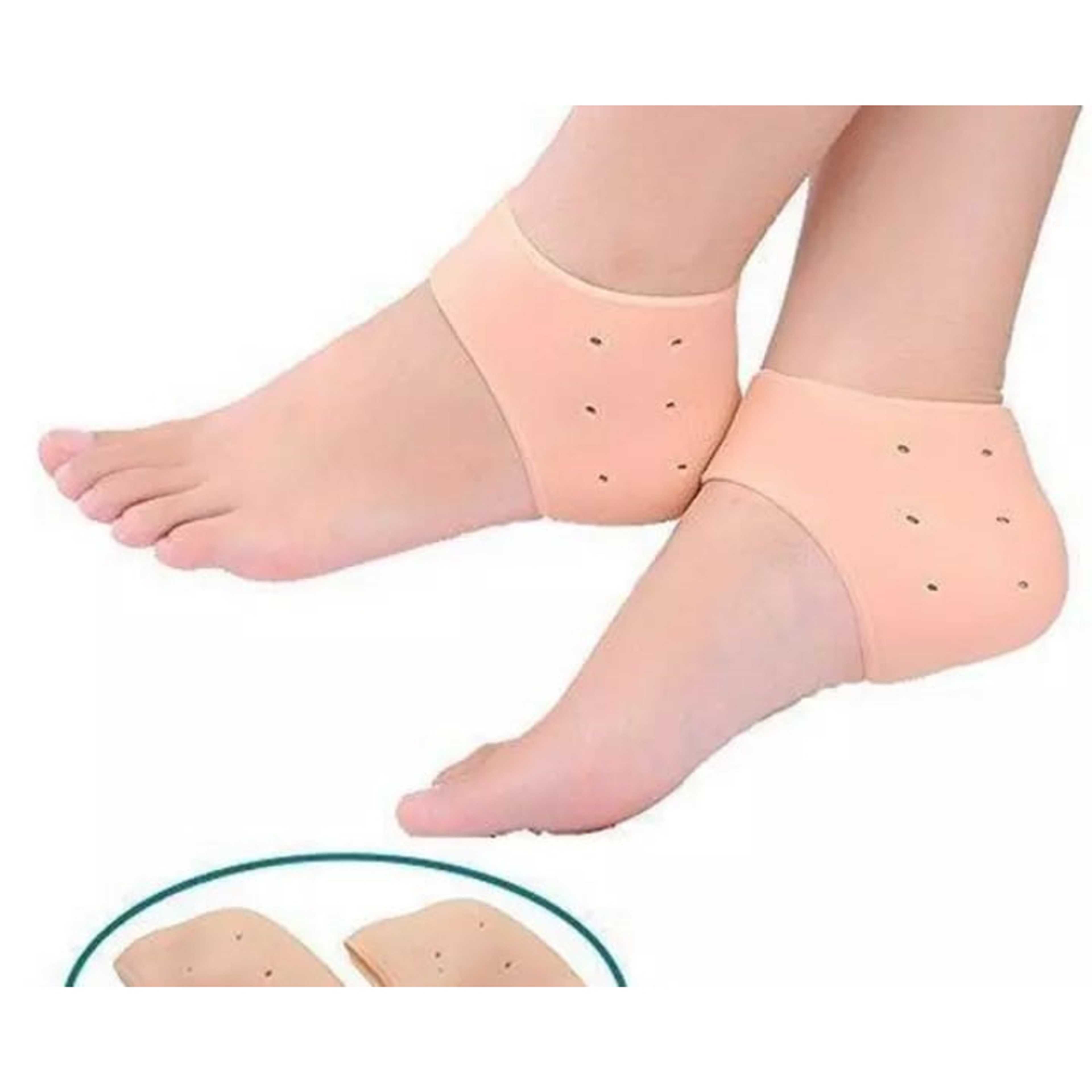 Silicone Moisturizing Gel Heel Anti-Crack Socks to Eliminate Cracks Feet Skin Care Unisex Silicone Heel Pain Support Relief 1 Pair