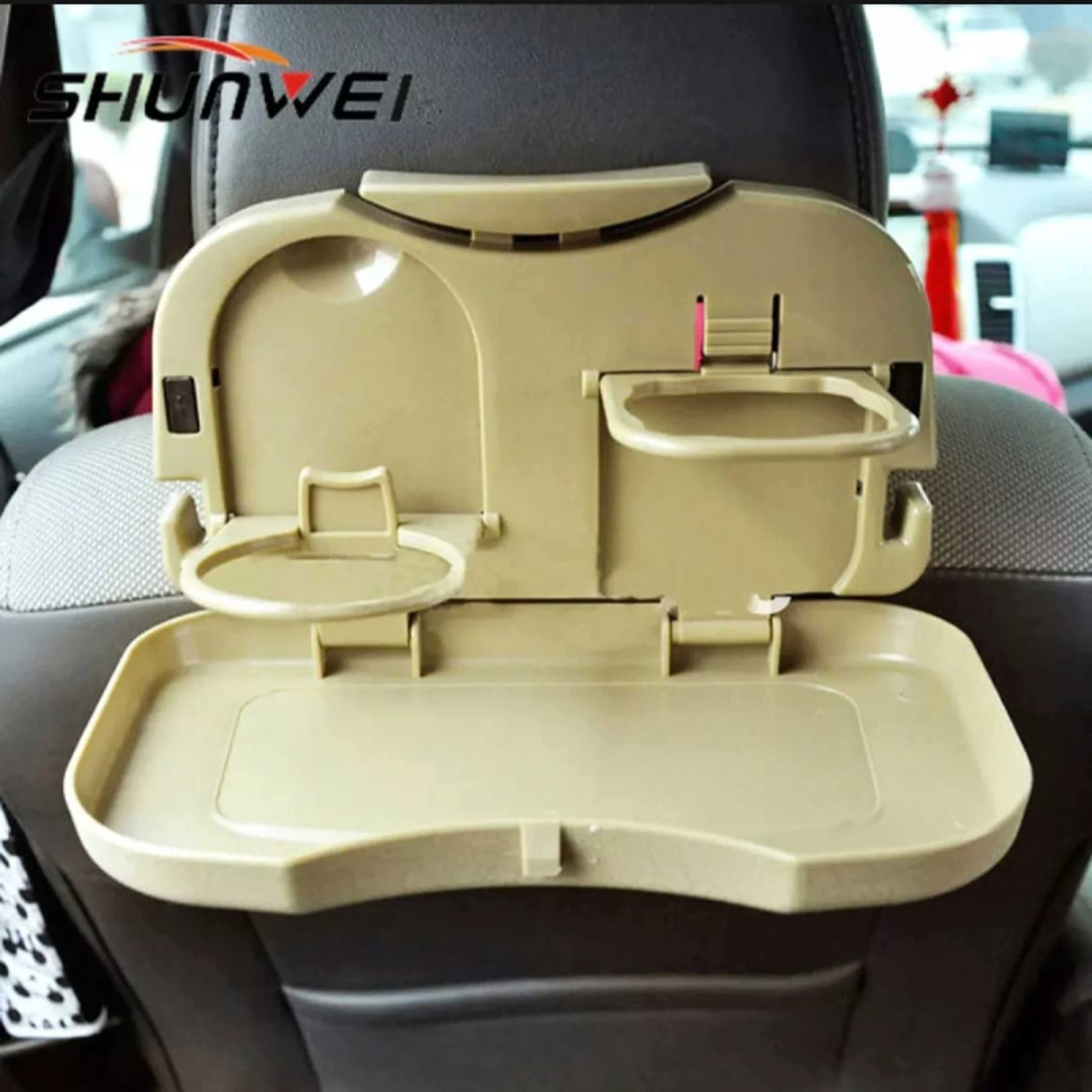 New Folding Car Back Seat Table Plastic Drink Food Rack Cup Holder Tray Stand Desk Portable Car Back Seat Travel Dining Tray