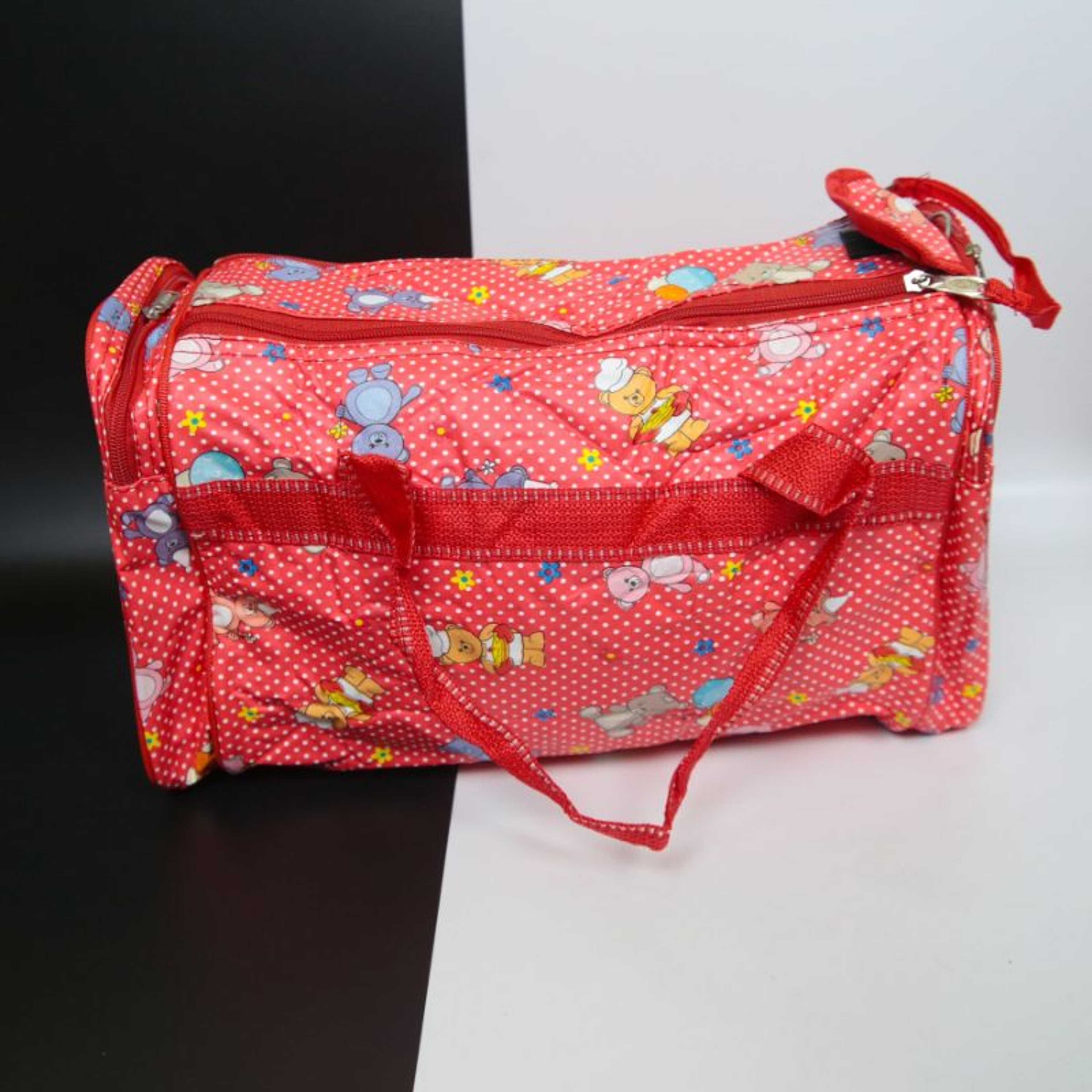 BABY BAG WITH FEEDER CASE RED