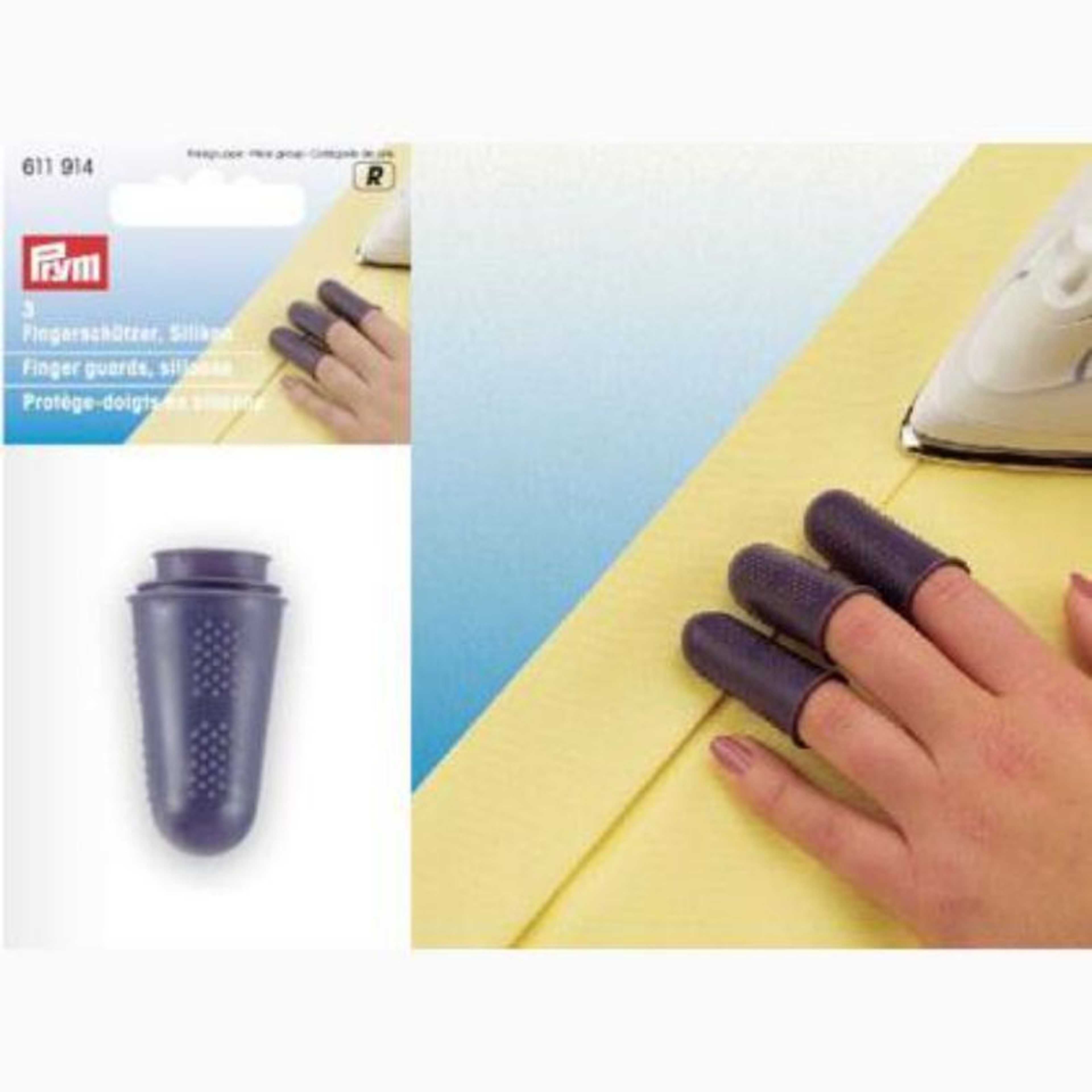 3 Pieces Finger Cots Silicone Finger Protection Covers Caps Fingertip Protectors Heat Resistant Finger Sleeves 3 Sizes