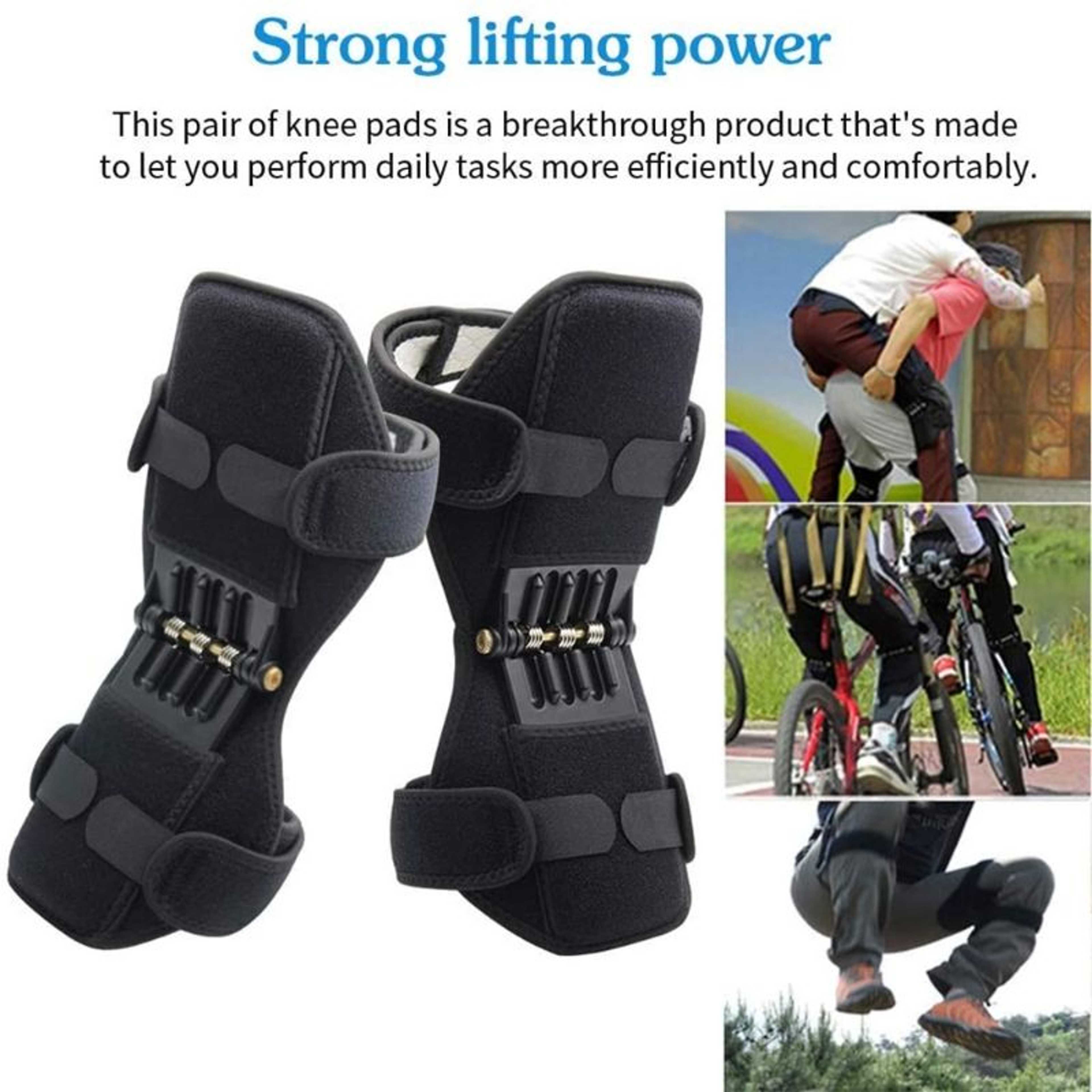2 Pcs Power Knee Joint Support Pad with Spring - Product Main Image