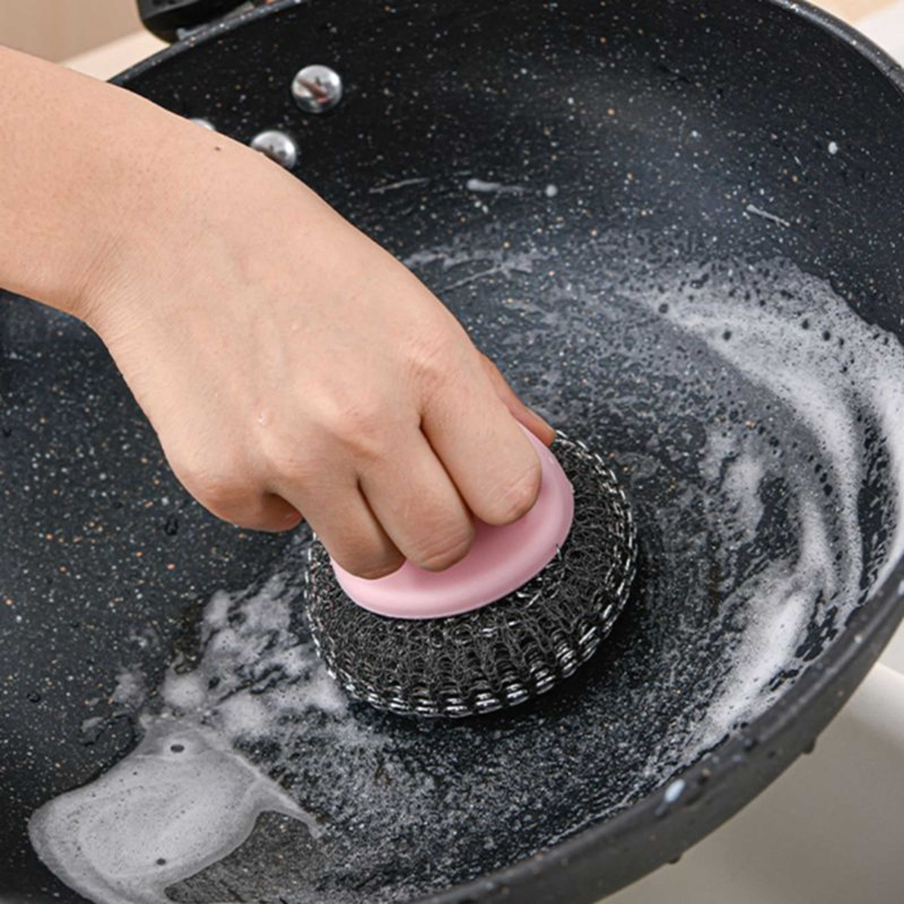 Round Bathing & Pot Cleaning Scrubber
