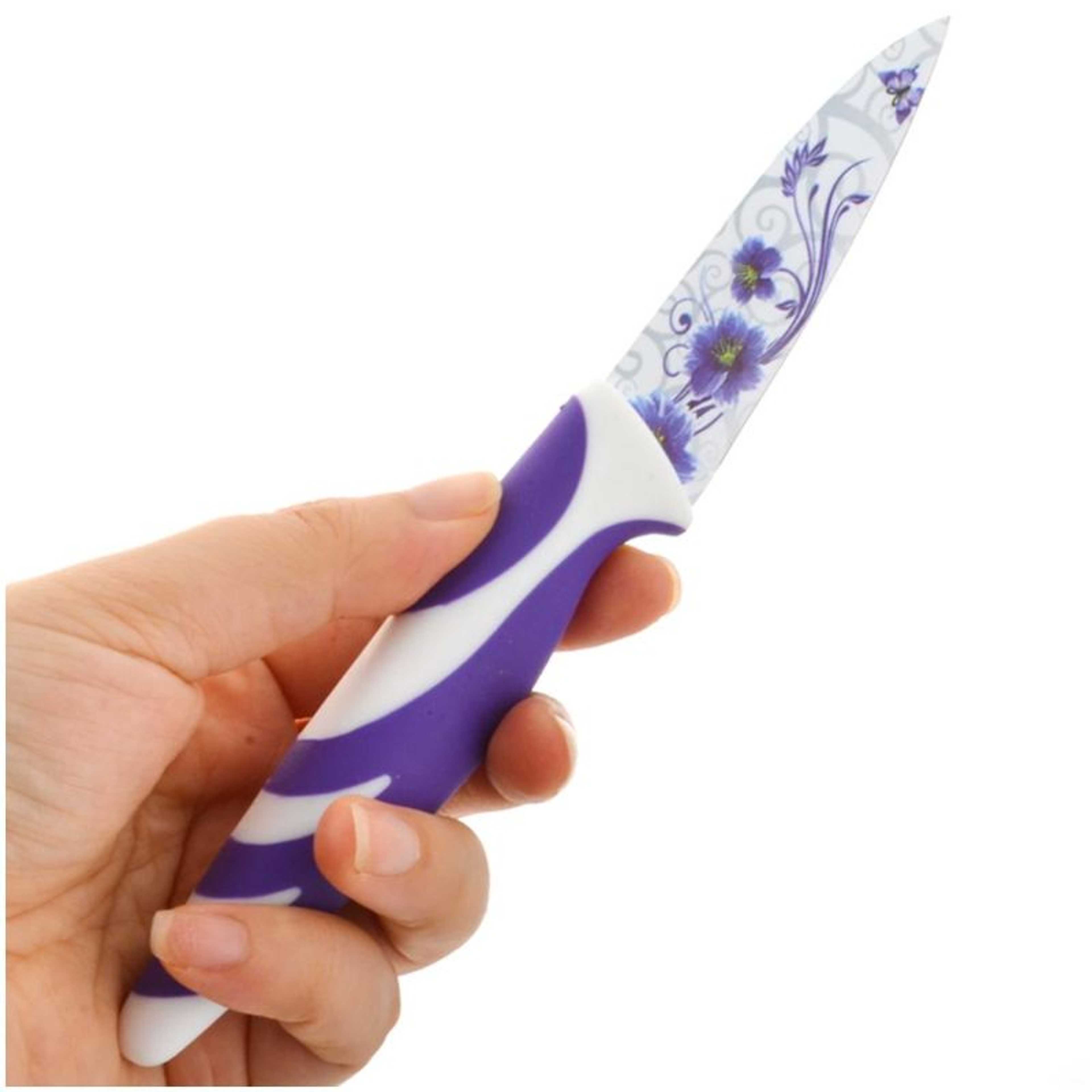 Professional Floral Kitchen Knife - Stainless Steel - Multi Color - Product Main Image