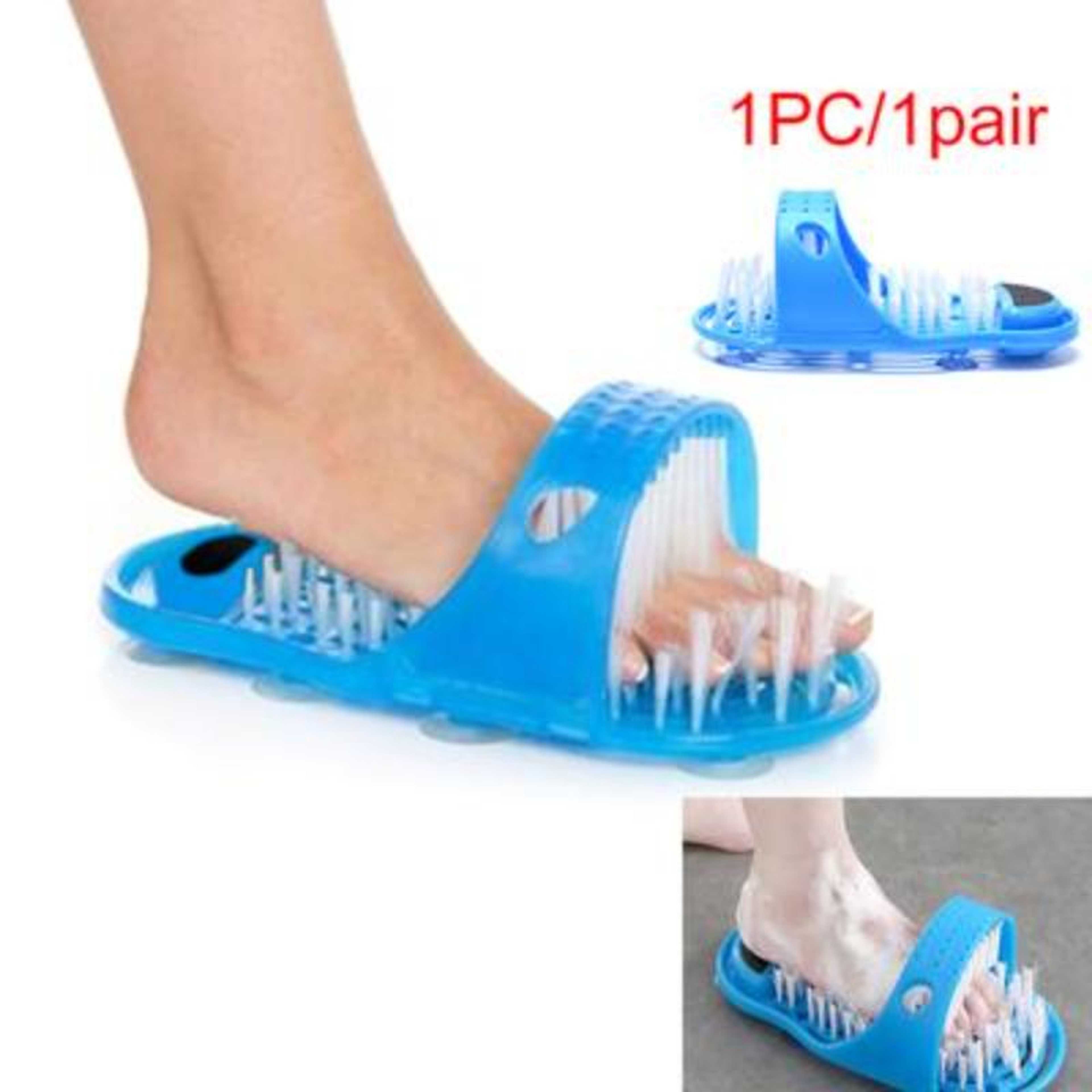 Easy Feet Massager Foot Cleaning Brush Shower Slipper Rubbing Exfoliate Care