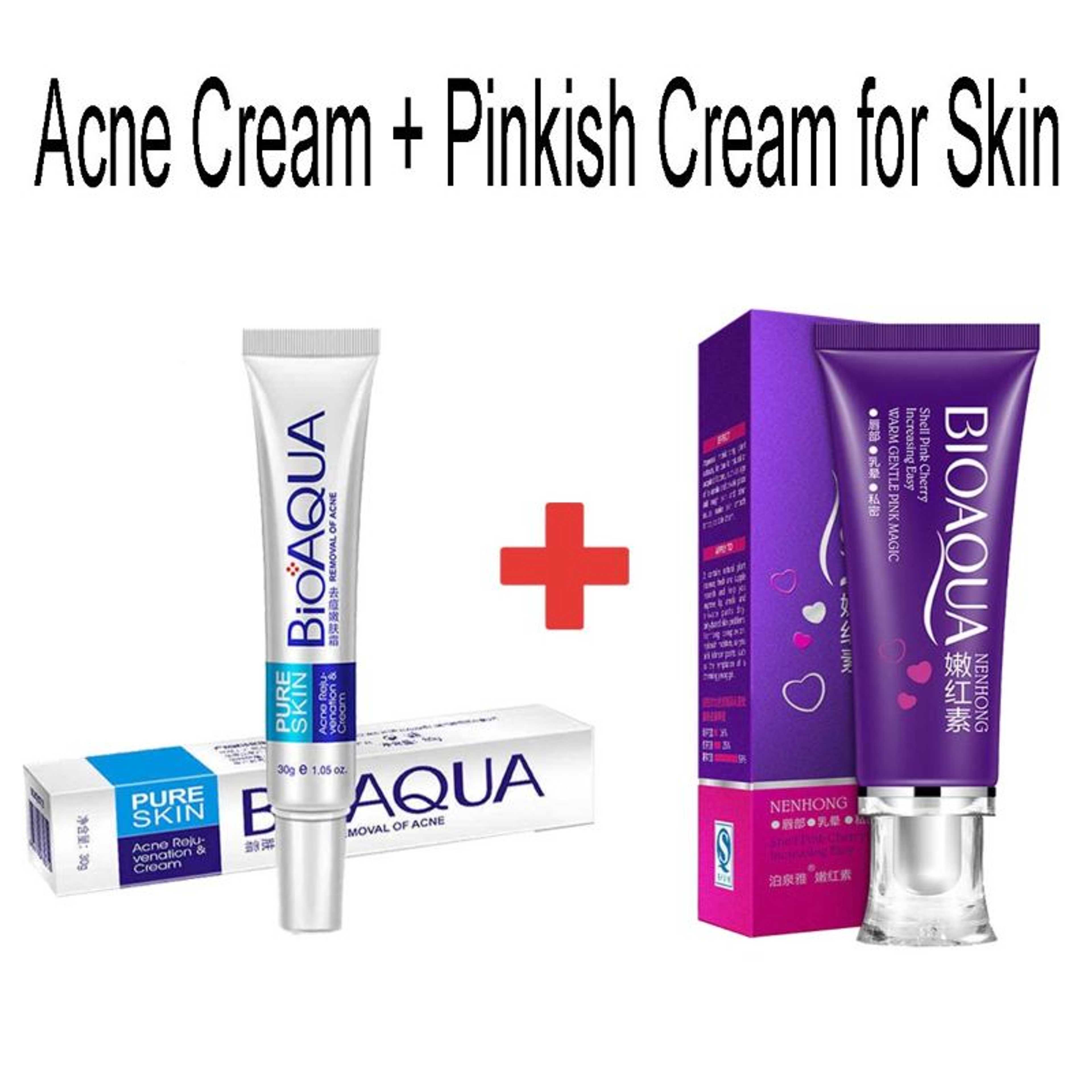 Natural Pink Lips Balm Cream & Acne Cream - Product Main Image