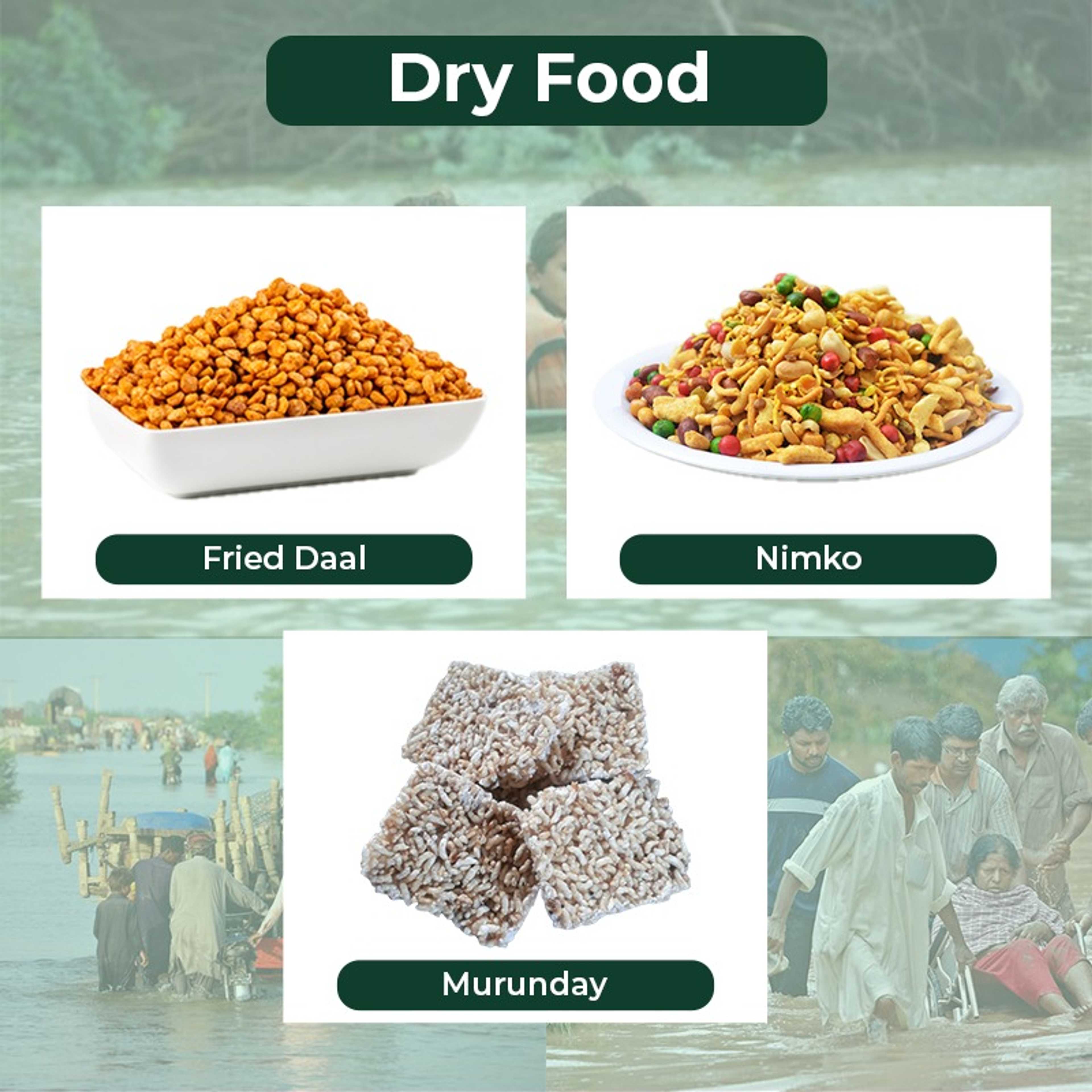 Dry Food - Fried Daal, Nimco and Murunday