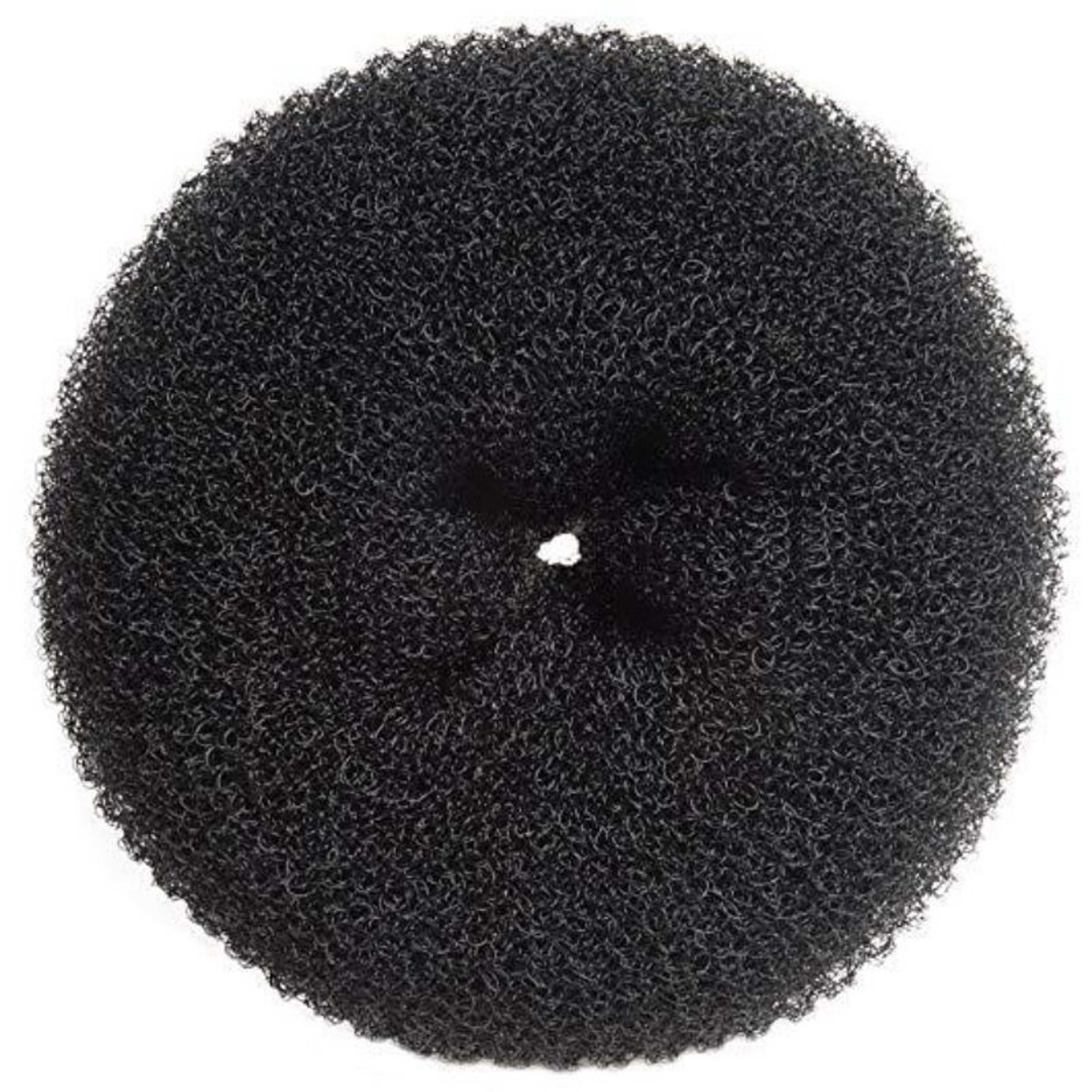 Large Foam Hair Bun Shaper Donut Styling Ring(black)