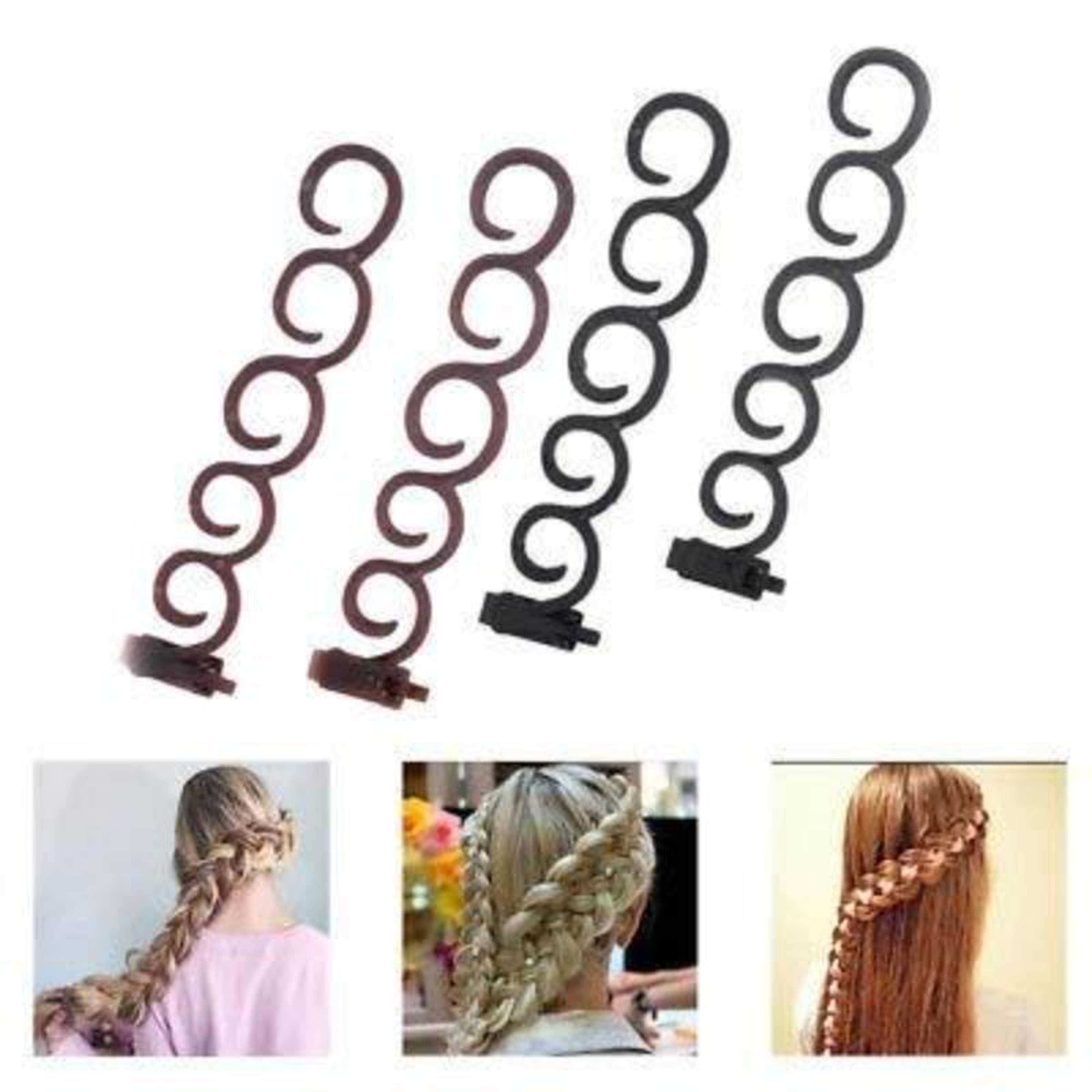 4pcs Hair Styling Tools Weave Braid Hair Braider Tool Hair Styling Tool