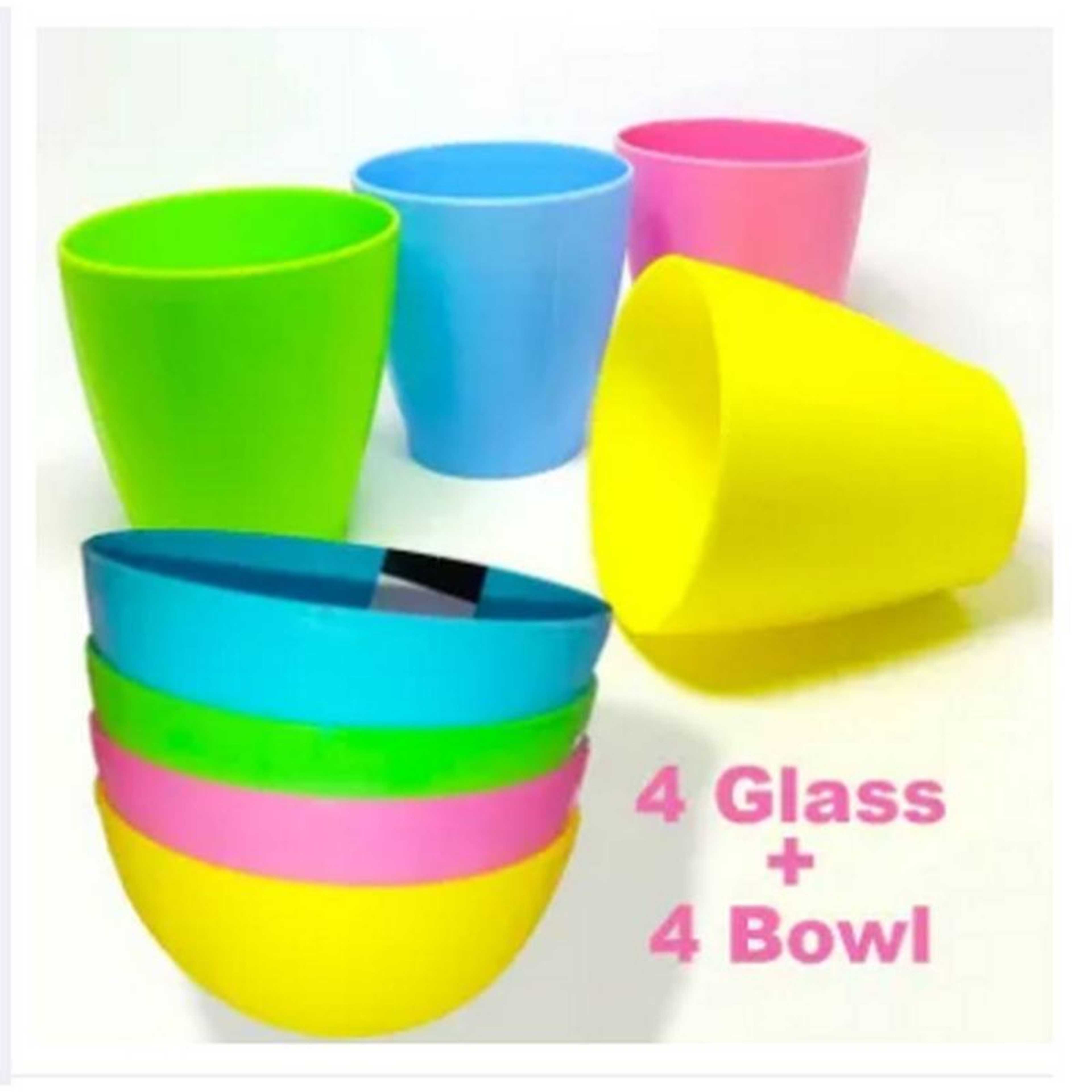 Best Qulaity Pack Of 4 - Imported High Quality Unbreakable, Stylish and Durable Plastic Bowls Set for Kids